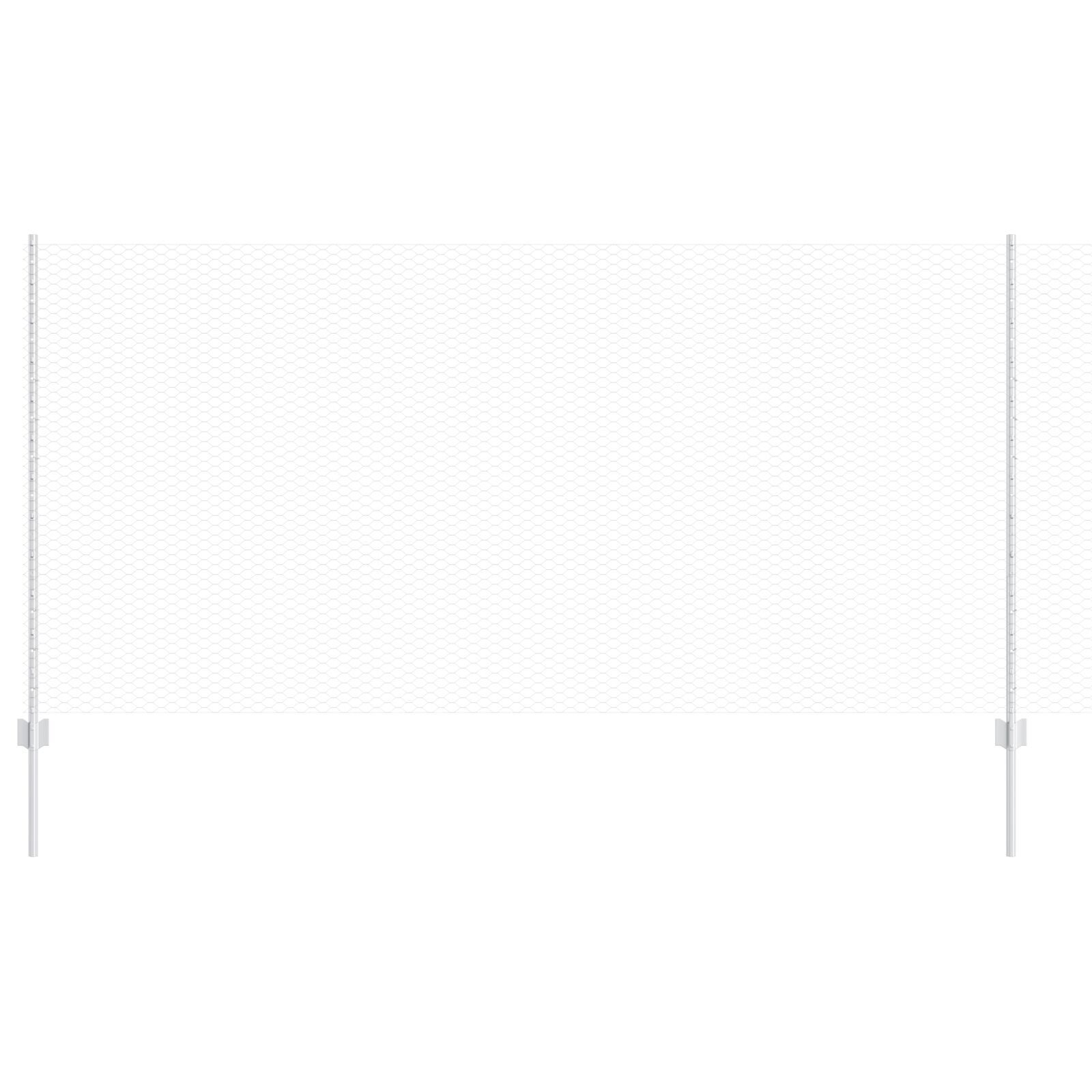 vidaXL Stâlpi de împrejmuire 10 buc U-Channel 120 cm Oțel galvanizat