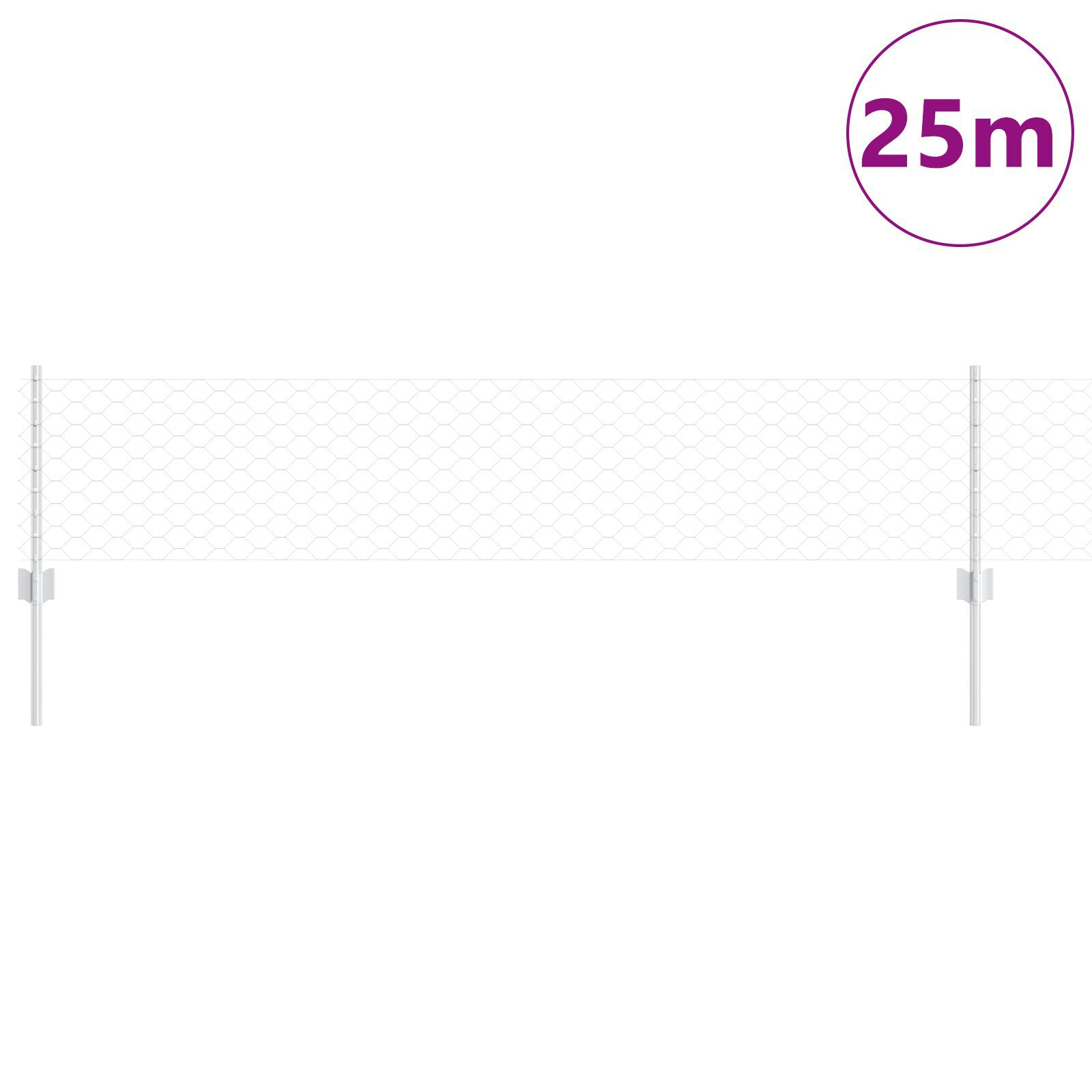 vidaXL Stâlpi de gard 11 pcs U-Channel 40 cm Oțel galvanizat