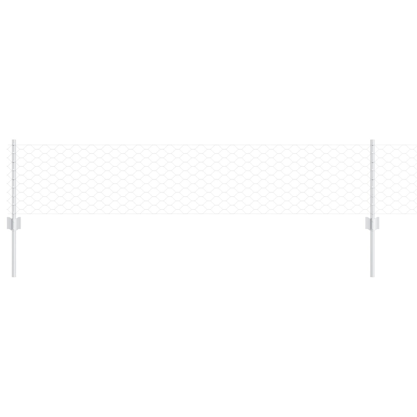 vidaXL Stâlpi de gard 11 pcs U-Channel 40 cm Oțel galvanizat