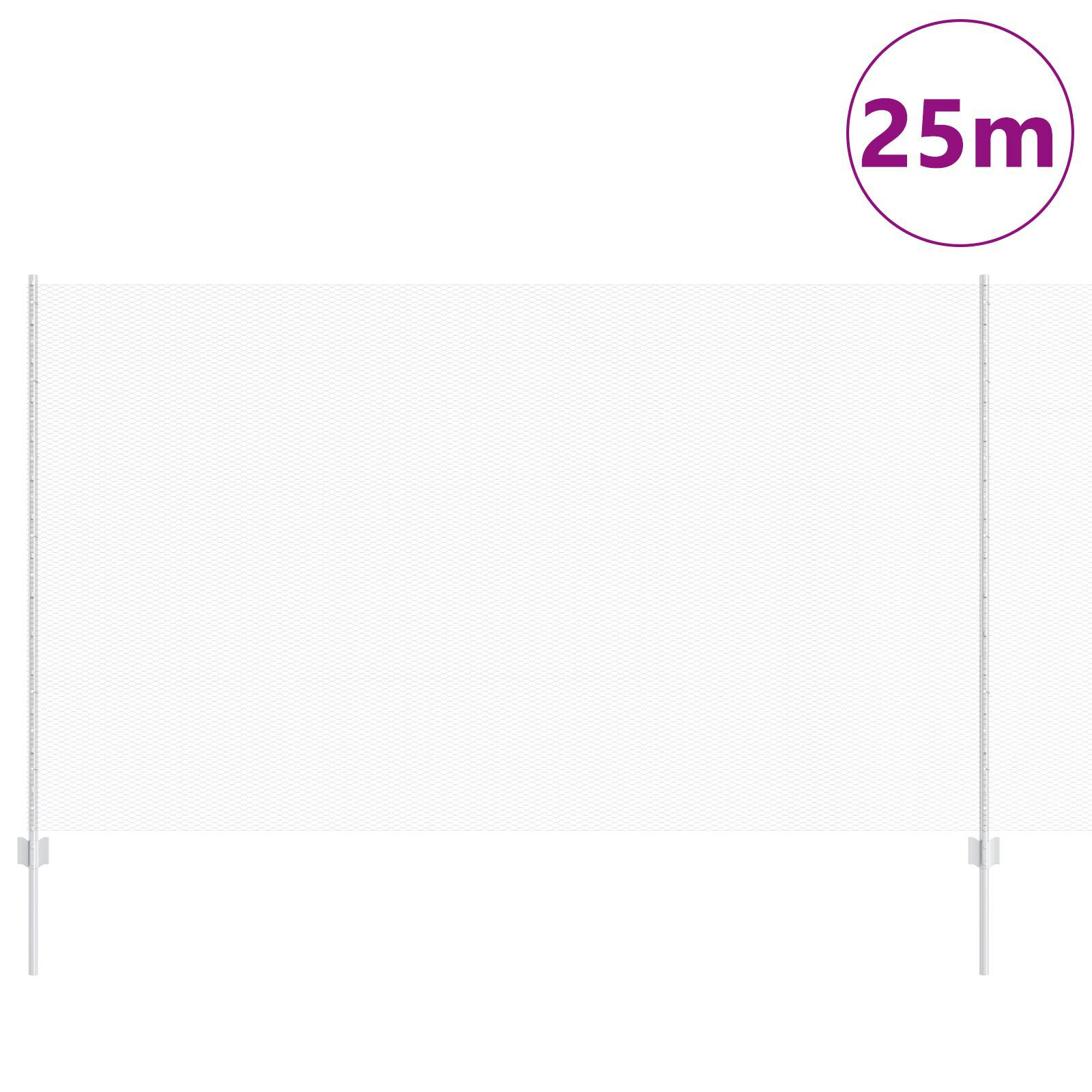 vidaXL Stâlpi de Gard 22 de buc U-Channel 140 cm Oțel Galvanizat