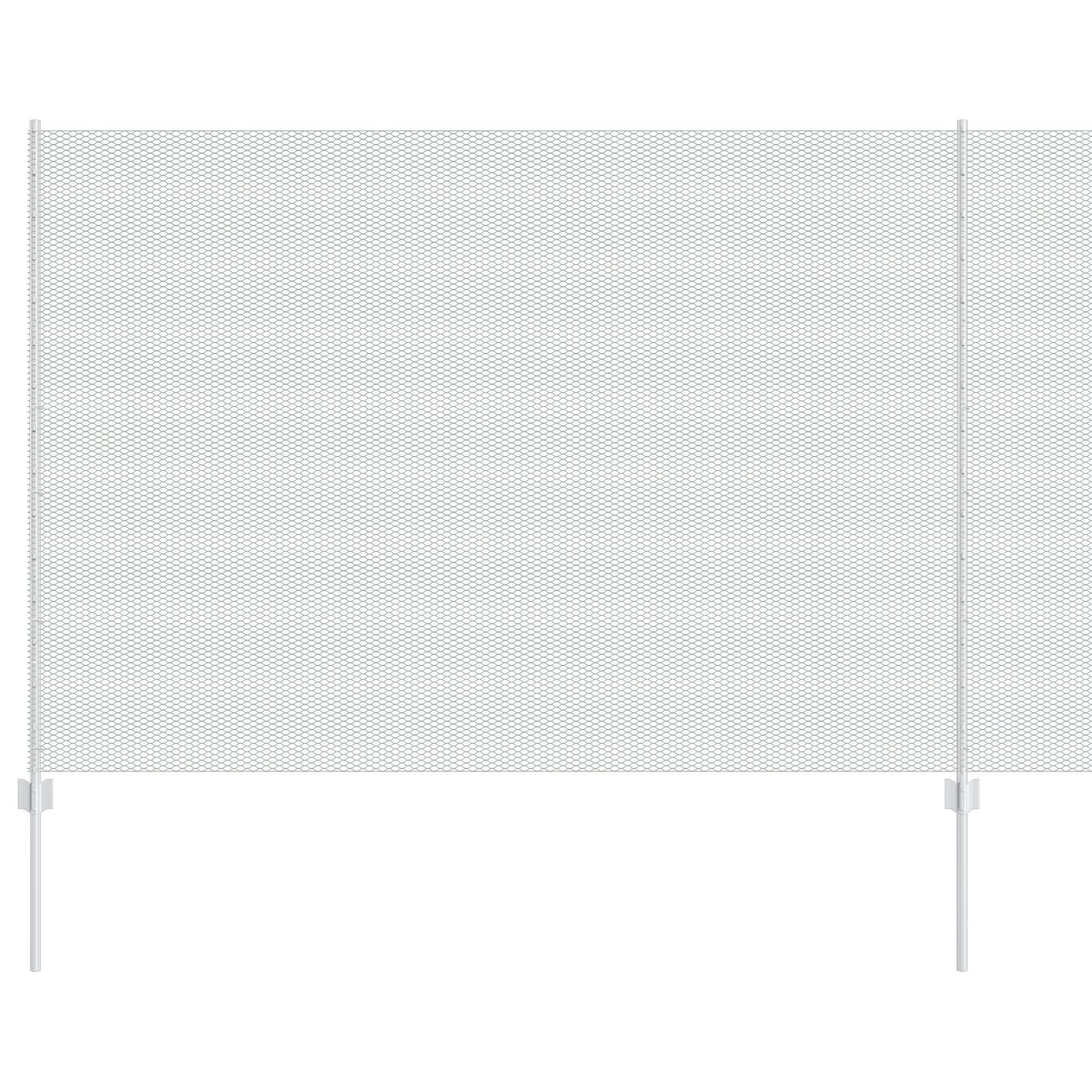 vidaXL Set Gard Set de 2 Oțel galvanizat Gard de 25 x 1.5 m Durabil