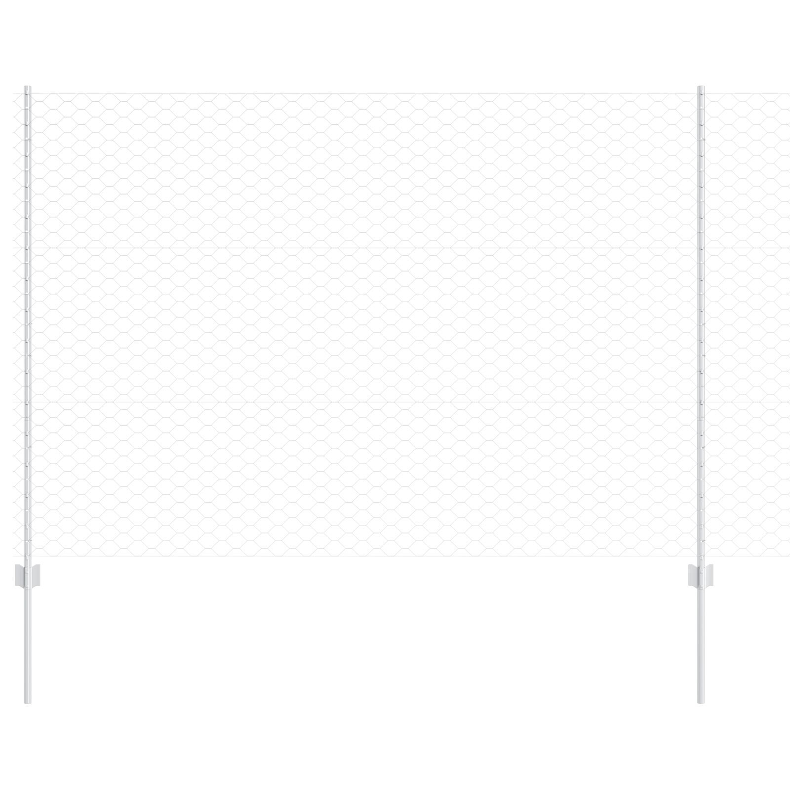 vidaXL Stâlpi de Îngrădire 22 buc U-Channel 150 cm Oțel Galvanizat