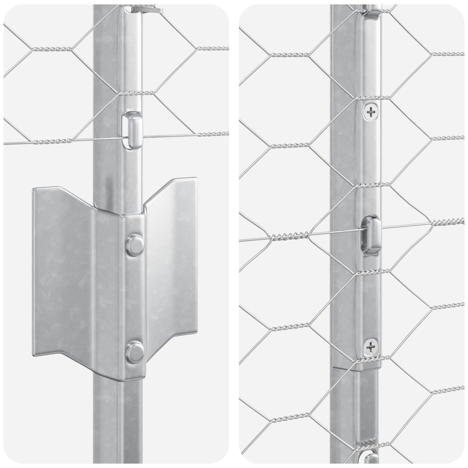 vidaXL Stâlpi de Îngrădire 22 buc U-Channel 150 cm Oțel galvanizat