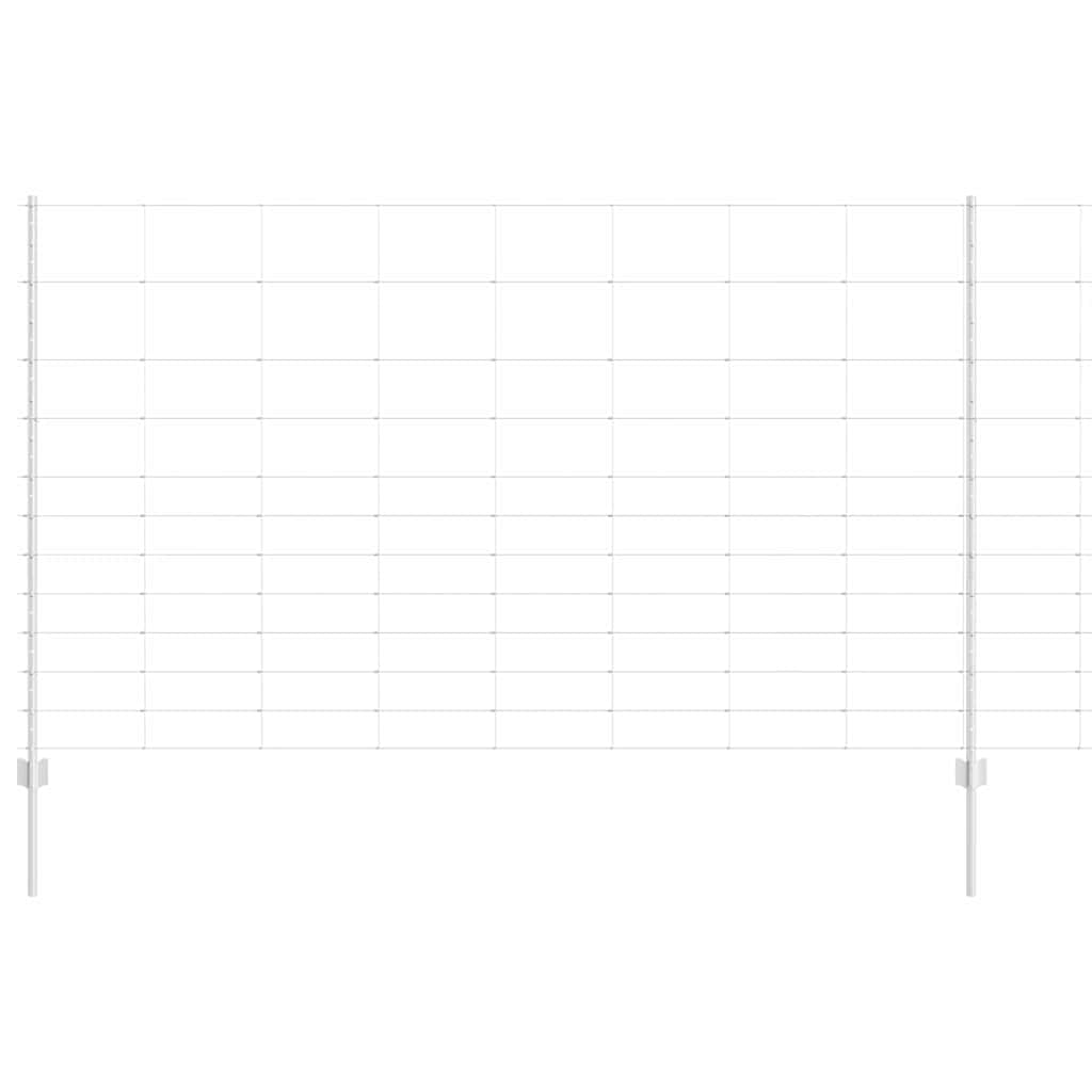 vidaXL Gard cu Stâlp Argintiu 1,4 x 25 m Oțel