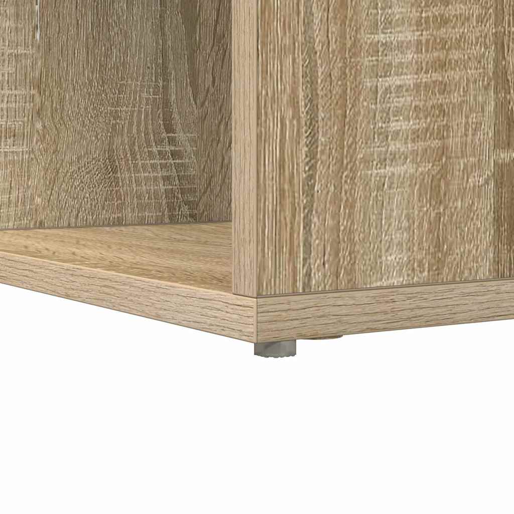vidaXL Birou de colț cu raft Stejar sonoma 101.5 x 149.5 x 149.5 cm