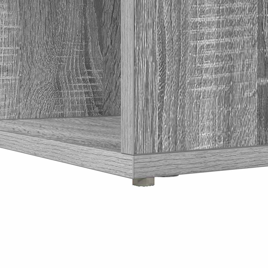 vidaXL Birou de colț sonoma gri 101.5 x 149.5 x 149.5 cm Lemn compozit