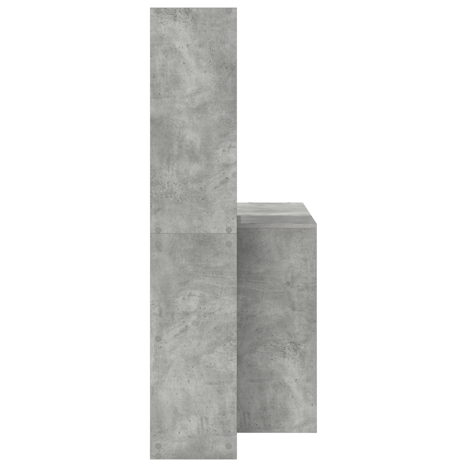 vidaXL Birou cu raft cu depozitare Gri beton 138.5 x 55 x 143 cm Lemn compozit vidaXL Birou cu raft cu depozitare Gri beton 138.5 x 55 x 143 cm Lemn compozit