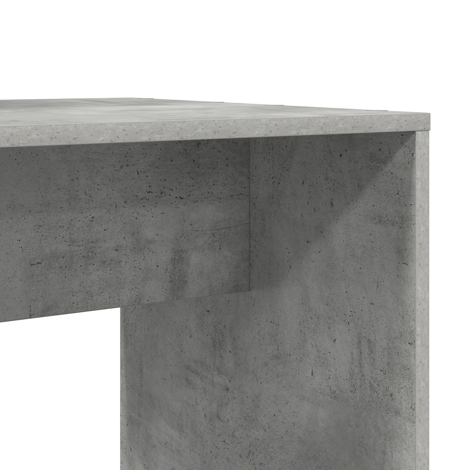 vidaXL Birou cu raft cu depozitare Gri beton 138.5 x 55 x 143 cm Lemn compozit vidaXL Birou cu raft cu depozitare Gri beton 138.5 x 55 x 143 cm Lemn compozit