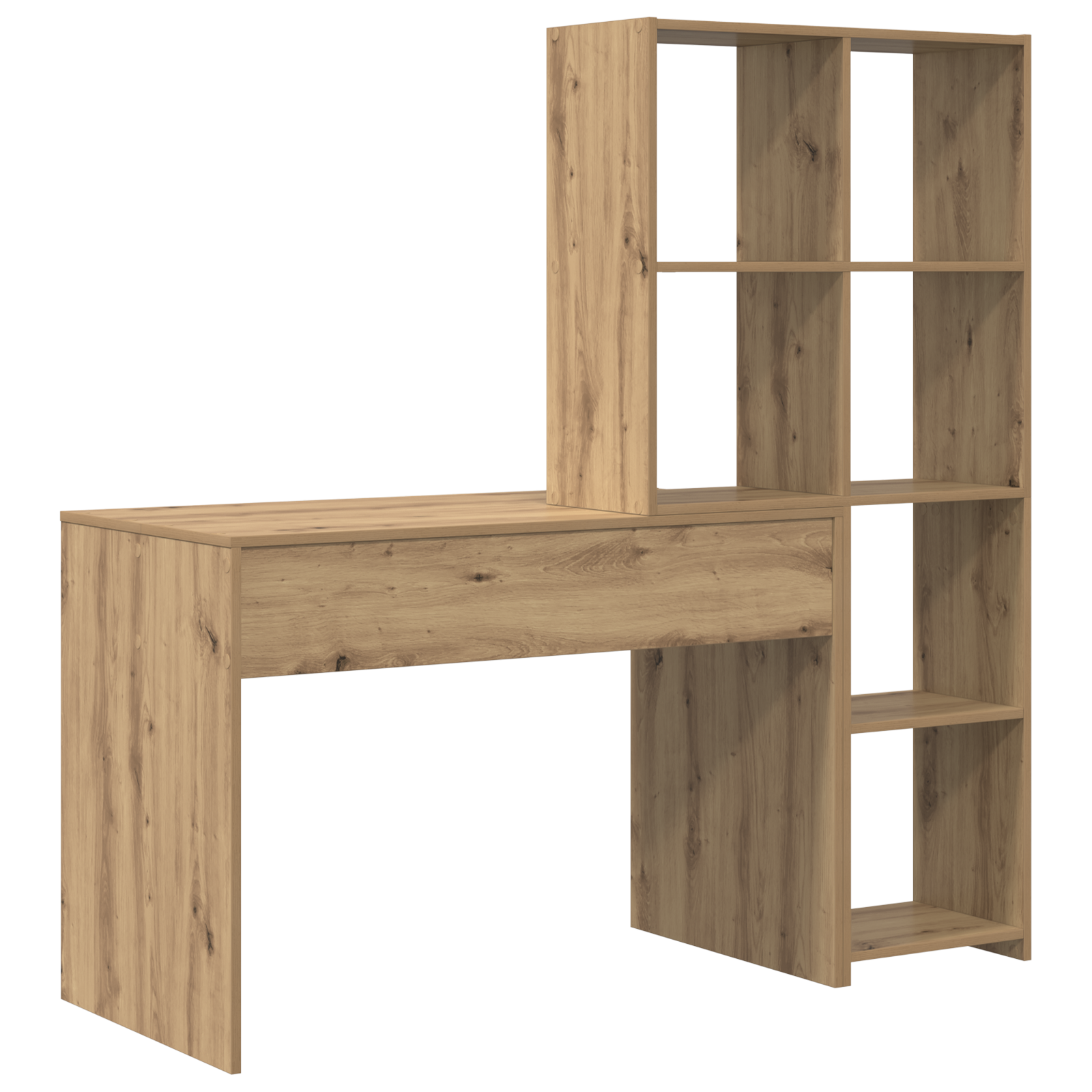 vidaXL Birou stejar artizanal 138.5 x 55 x 143 cm Lemn compozit