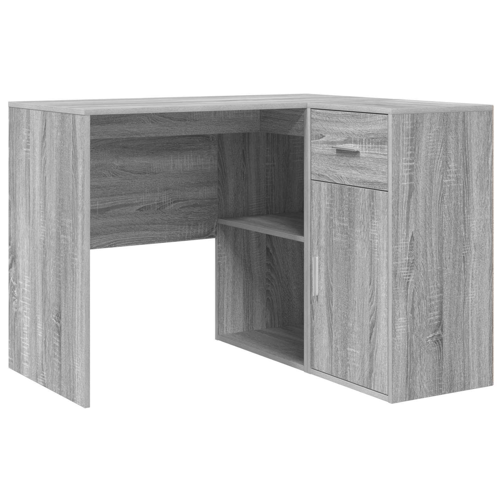 vidaXL Birou de colț 2 pcs sonoma gri 102 x 50 x 75 cm Lemn compozit