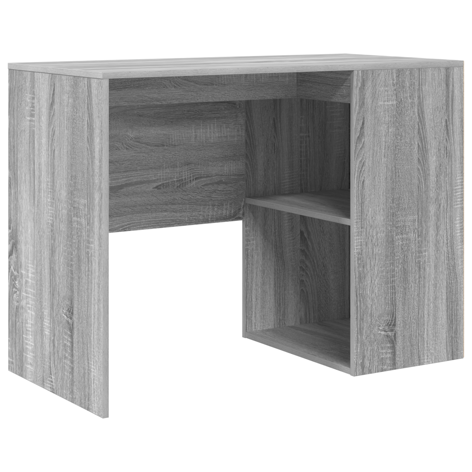 vidaXL Birou de colț 2 pcs sonoma gri 102 x 50 x 75 cm Lemn compozit
