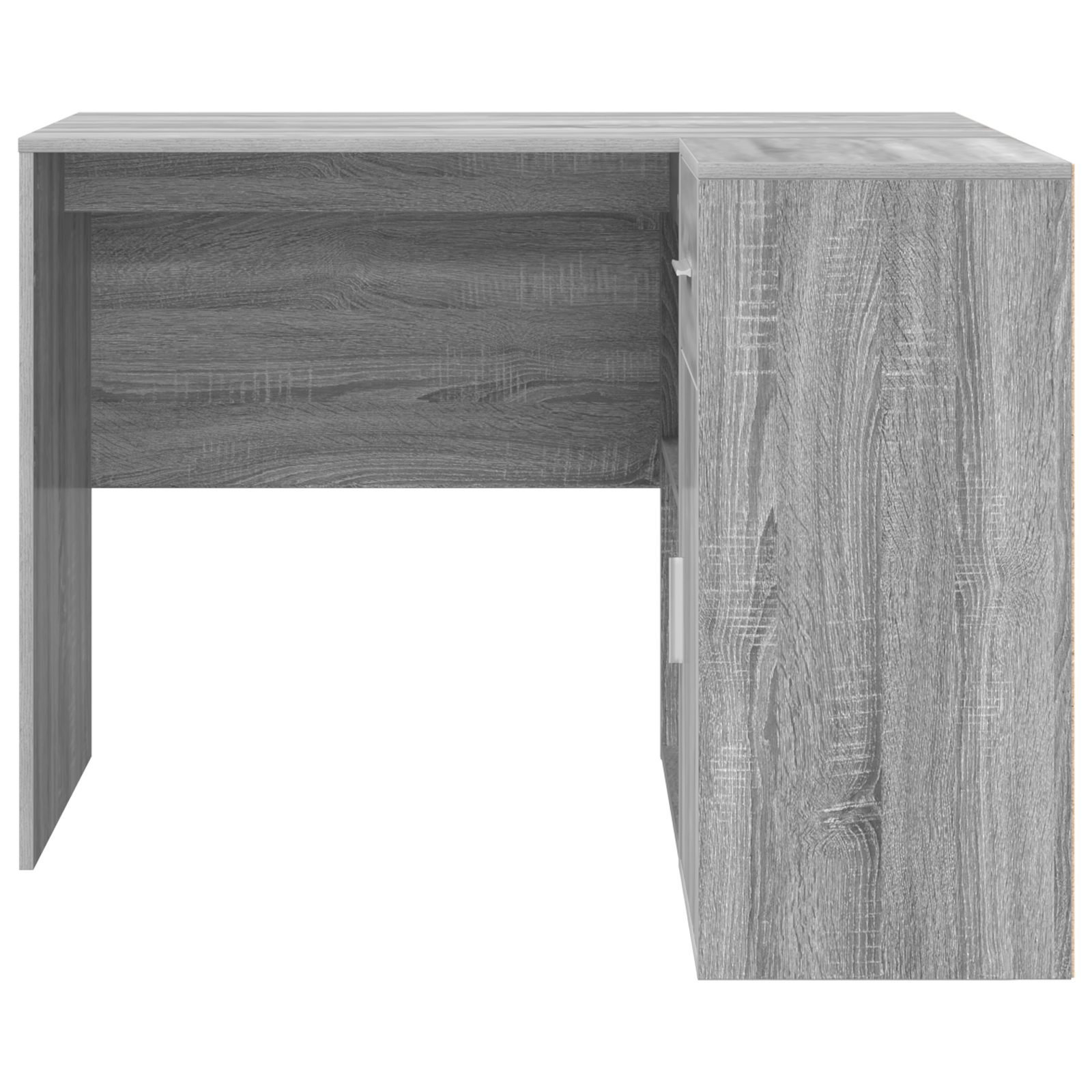 vidaXL Birou de colț 2 pcs sonoma gri 102 x 50 x 75 cm Lemn compozit