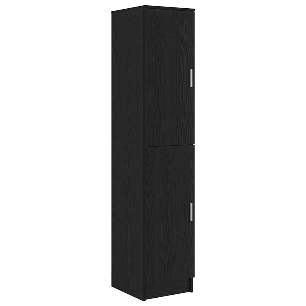 vidaXL Birou 2 pcs Stejar Negru