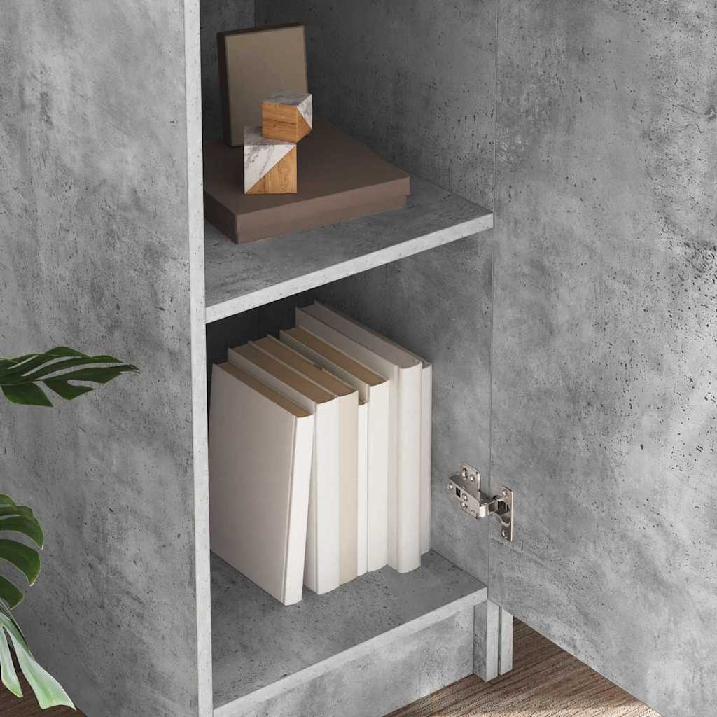 vidaXL Birou 2 pcs Gri din beton