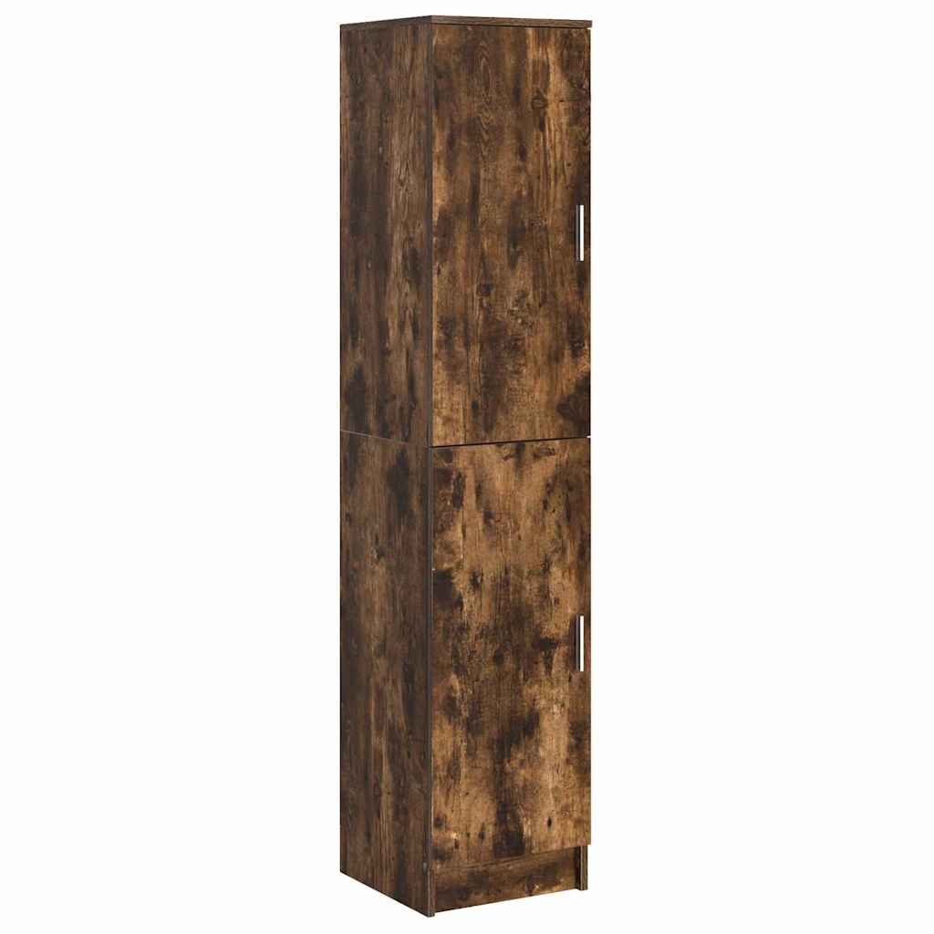 vidaXL Birou 2 pcs Stejar fumuriu