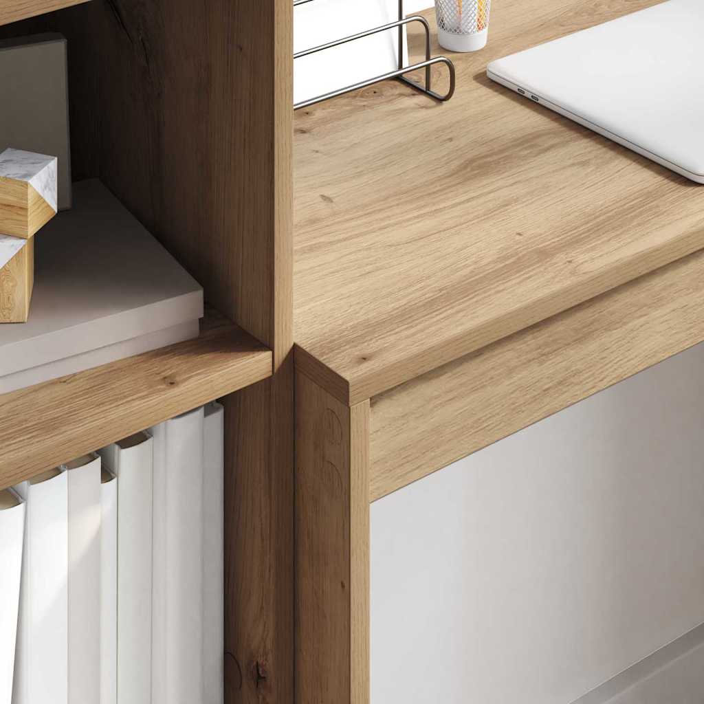 vidaXL Birou cu sertar 2 pcs Stejar Artizanal