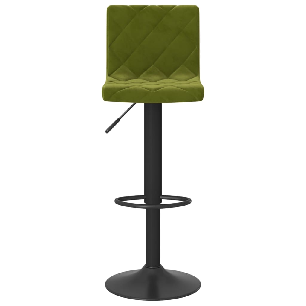 vidaXL Scaune de bar, 2 buc., verde deschis, catifea vidaXL Scaune de bar, 2 buc., verde deschis, catifea
