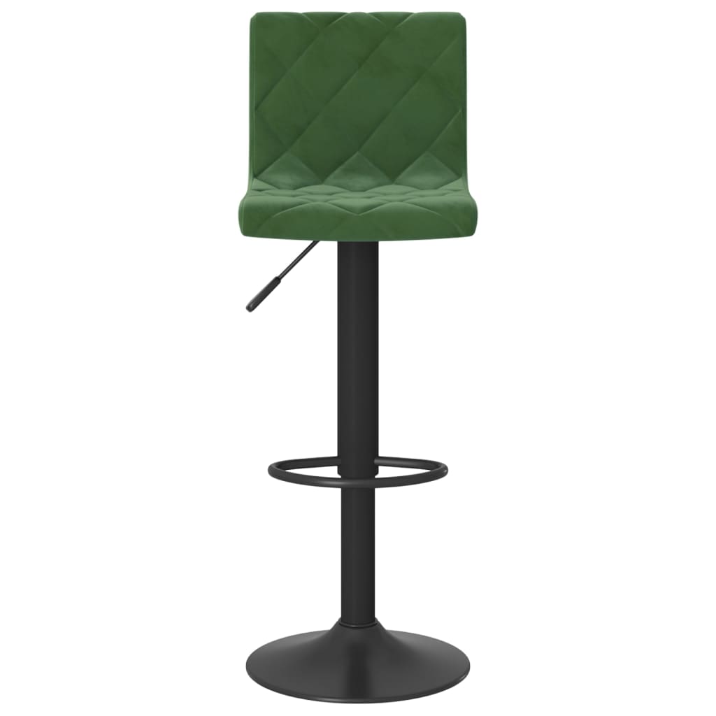 vidaXL Scaune de bar, 2 buc., verde închis, catifea vidaXL Scaune de bar, 2 buc., verde închis, catifea