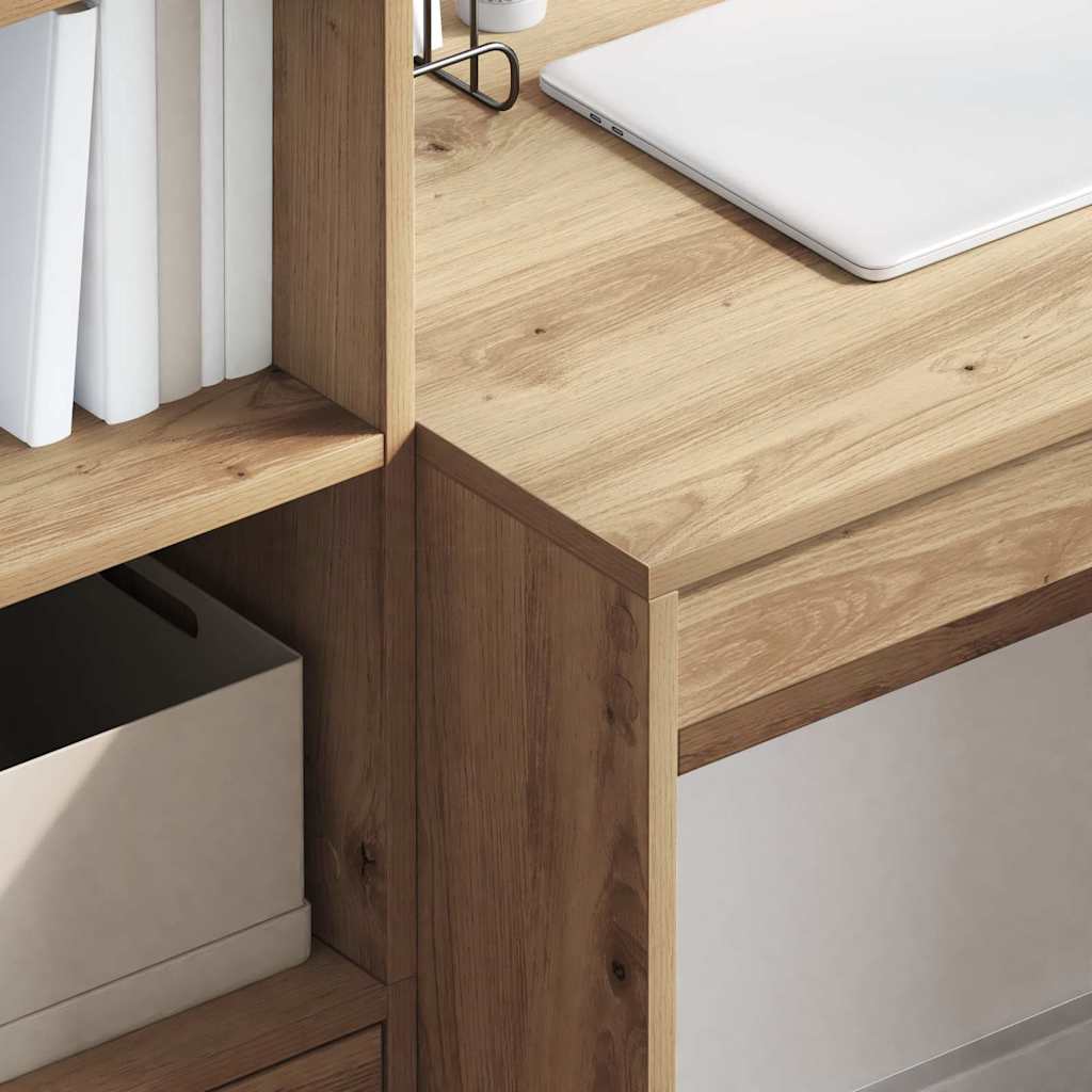 vidaXL Birou cu sertar 2 pcs Stejar Artizanal