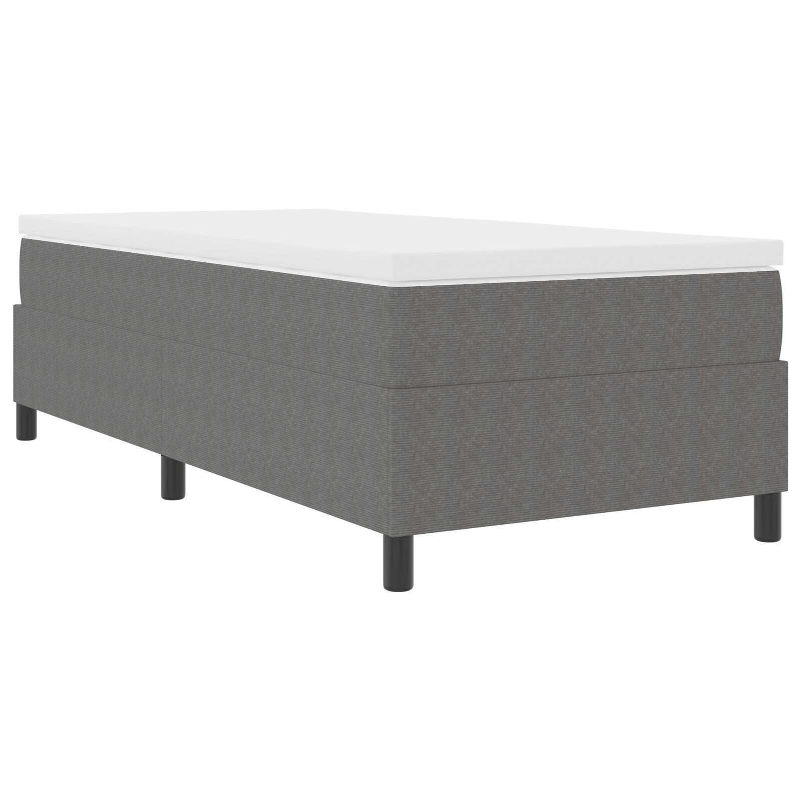 vidaXL Pat cu arcuri Gri deschis 90 x 200 cm Țesătură de catifea vidaXL Pat cu arcuri Gri deschis 90 x 200 cm Țesătură de catifea