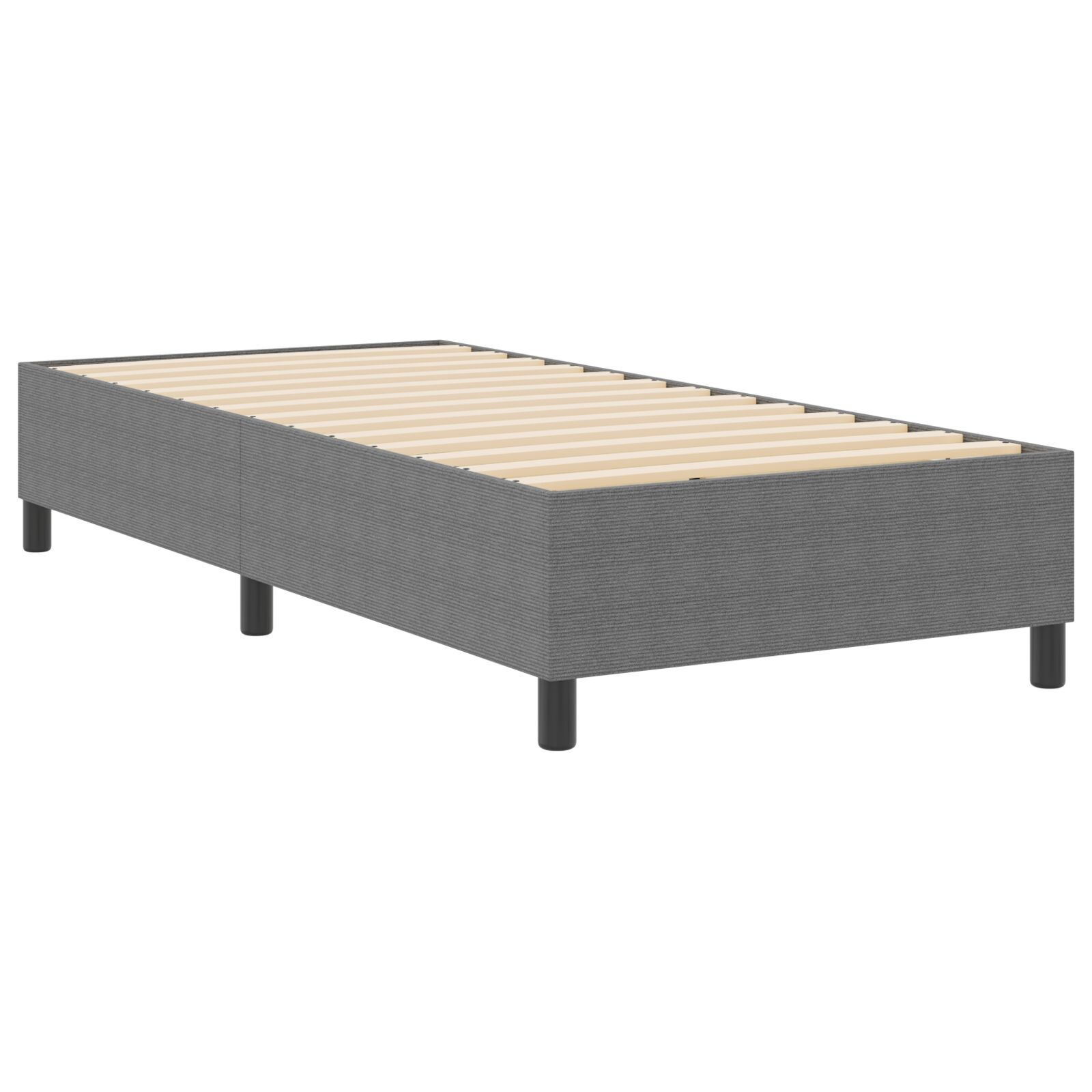 vidaXL Pat cu arcuri Gri deschis 100 x 200 cm Țesătură de catifea vidaXL Pat cu arcuri Gri deschis 100 x 200 cm Țesătură de catifea