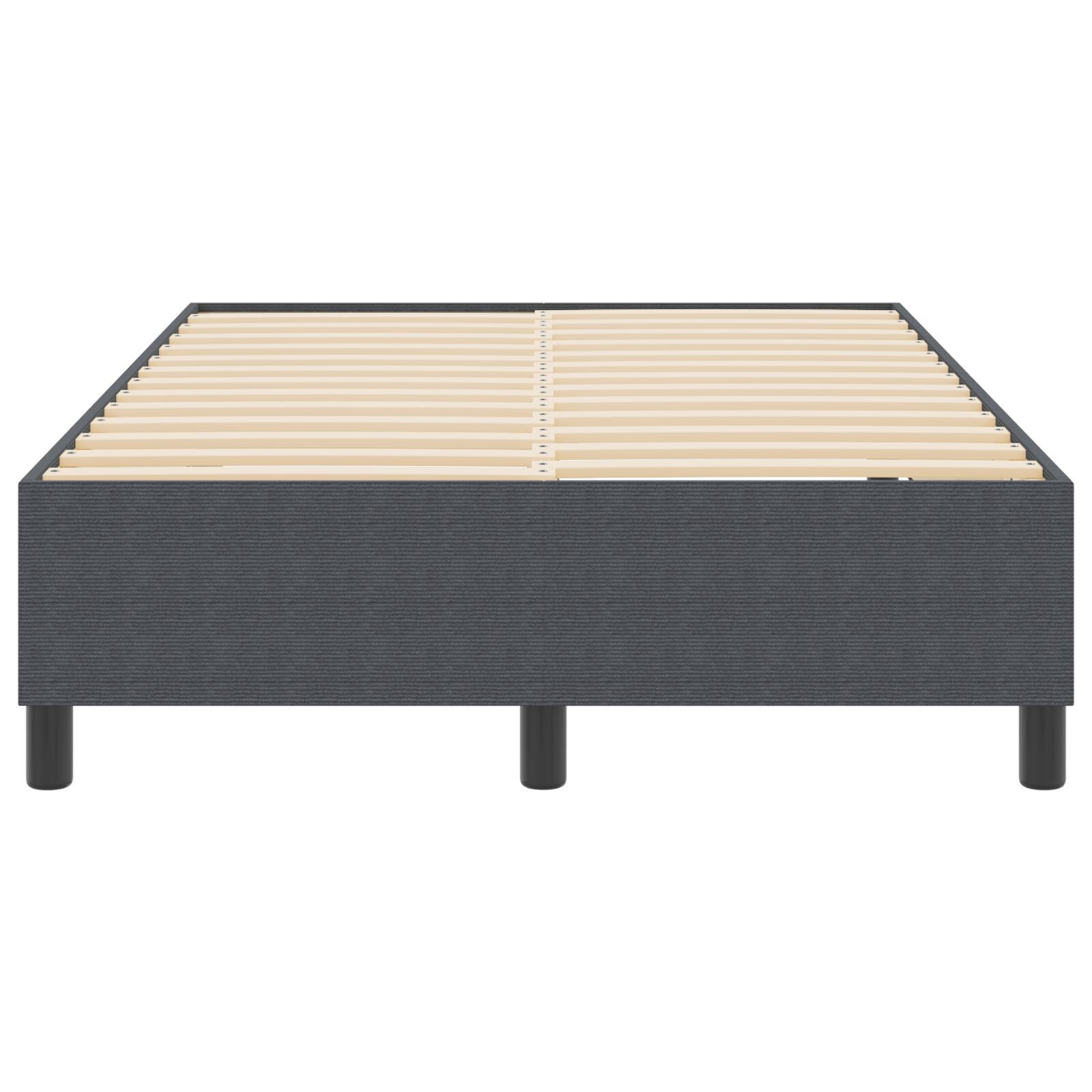 vidaXL Pat cu arcuri Gri închis 120 x 200 cm Țesătură de catifea vidaXL Pat cu arcuri Gri închis 120 x 200 cm Țesătură de catifea