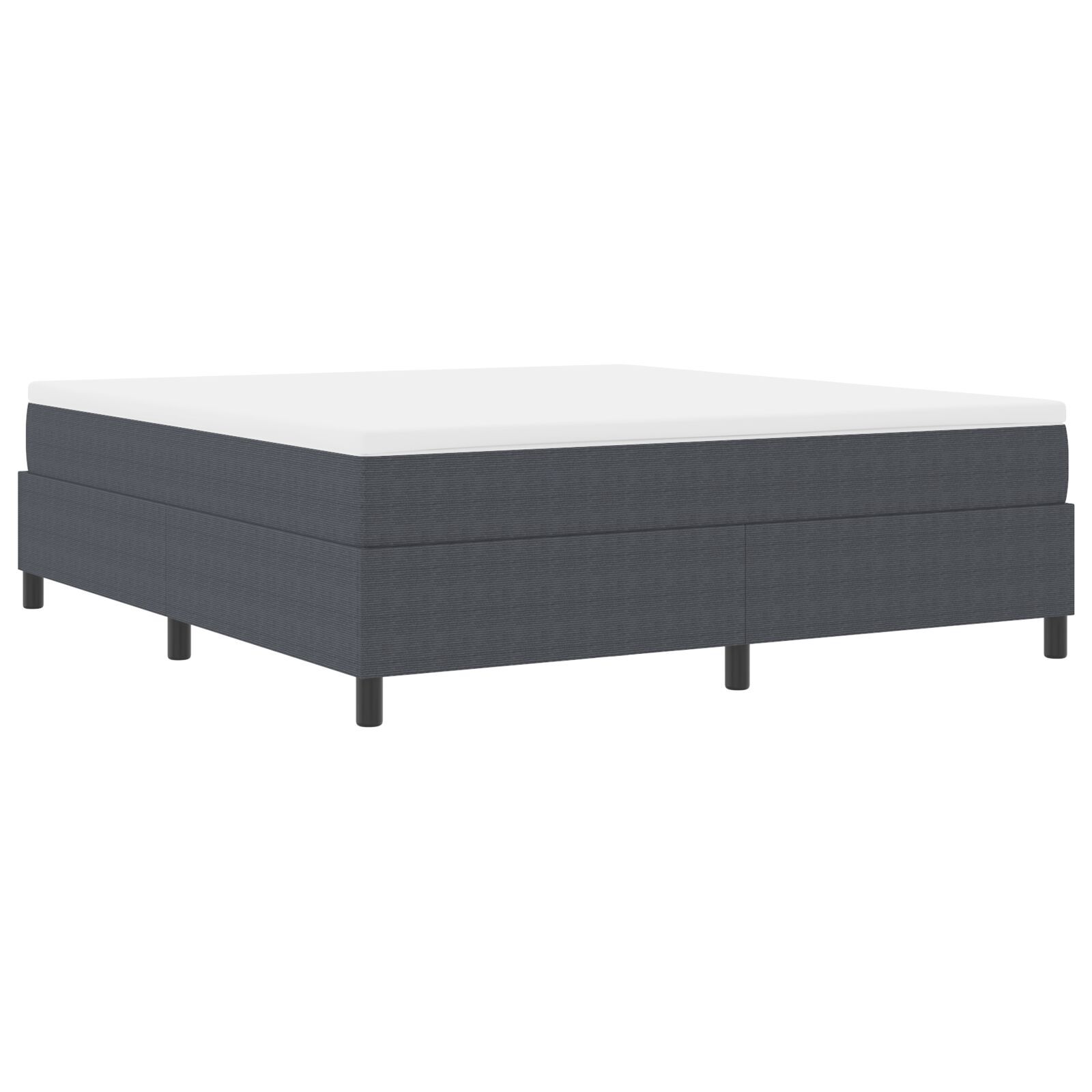 vidaXL Pat cu arcuri Gri închis 180 x 200 cm Țesătură de catifea vidaXL Pat cu arcuri Gri închis 180 x 200 cm Țesătură de catifea