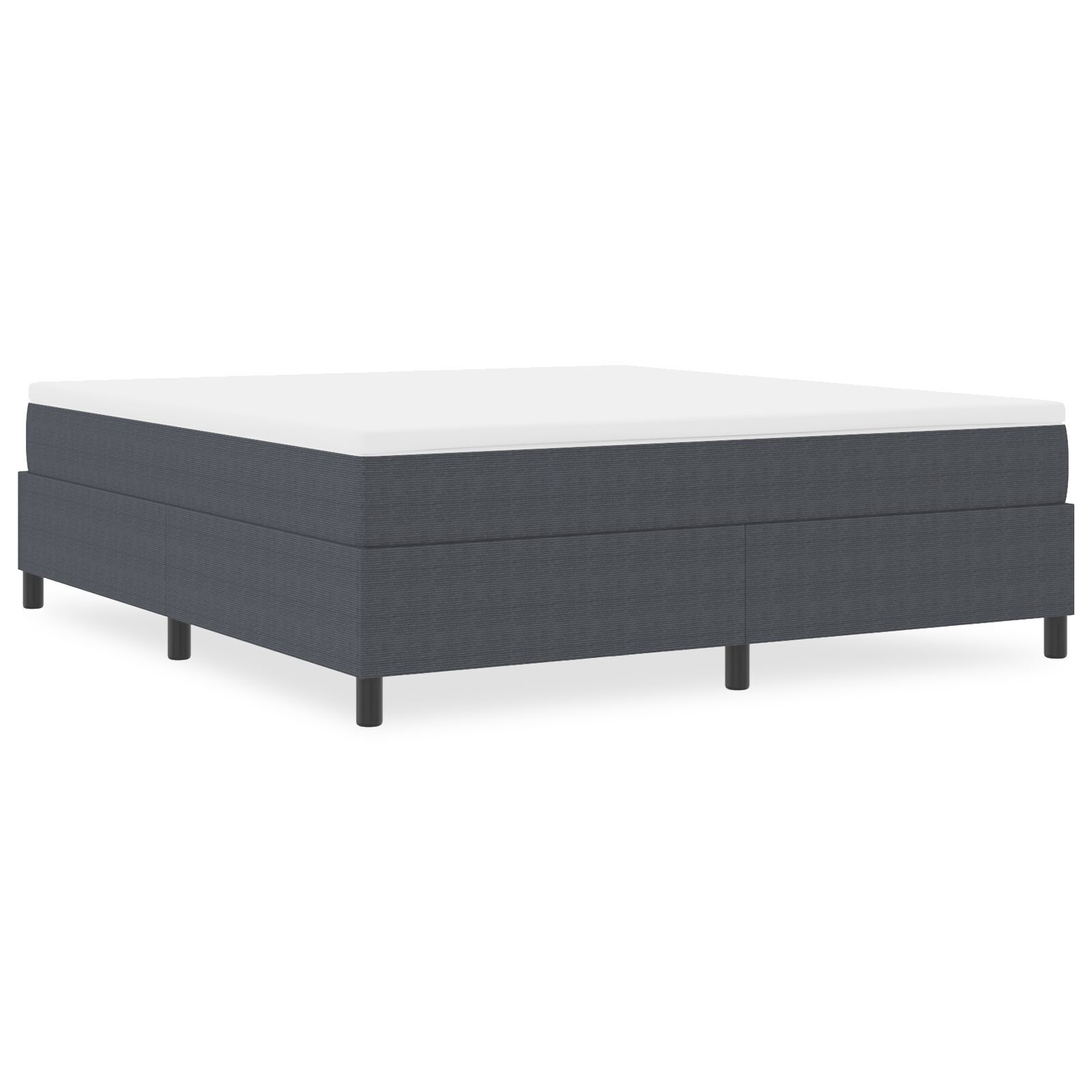 vidaXL Pat cu arcuri Gri închis 180 x 200 cm Țesătură de catifea vidaXL Pat cu arcuri Gri închis 180 x 200 cm Țesătură de catifea