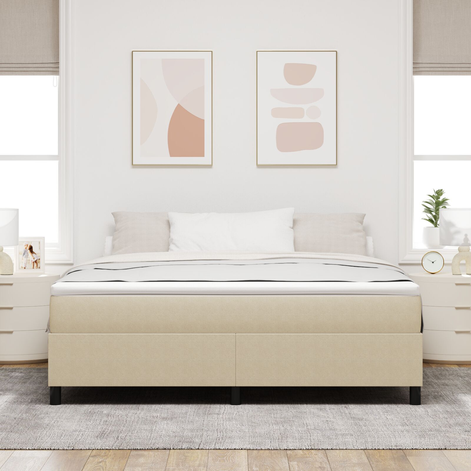 vidaXL Pat cu arcuri Gri Verde 180 x 200 cm Țesătură de catifea vidaXL Pat cu arcuri Gri Verde 180 x 200 cm Țesătură de catifea