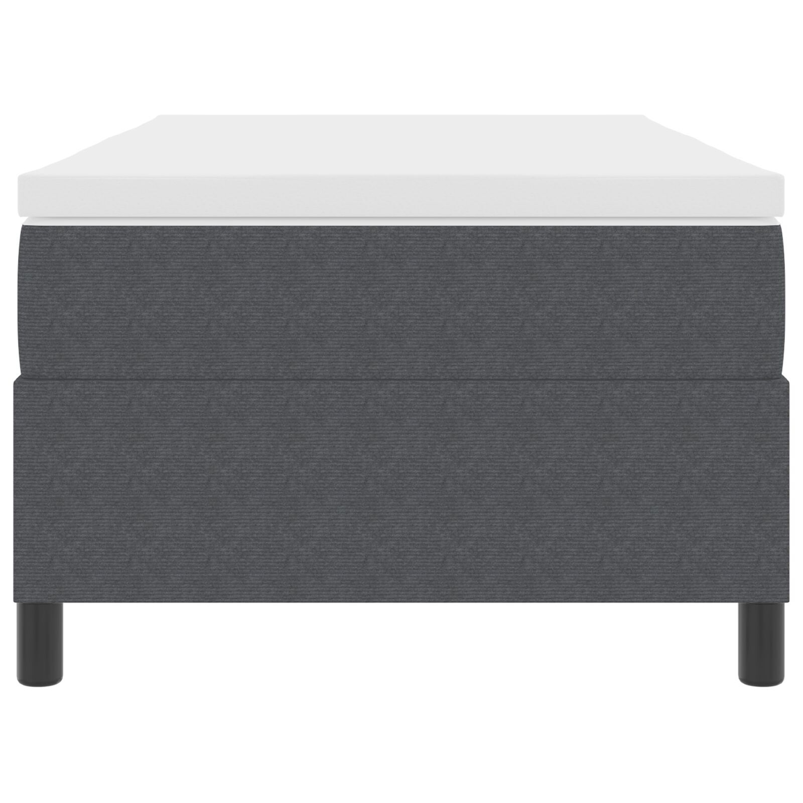 vidaXL Pat cu arcuri Gri închis și Alb 203 x 90 x 60 cm vidaXL Pat cu arcuri Gri închis și Alb 203 x 90 x 60 cm