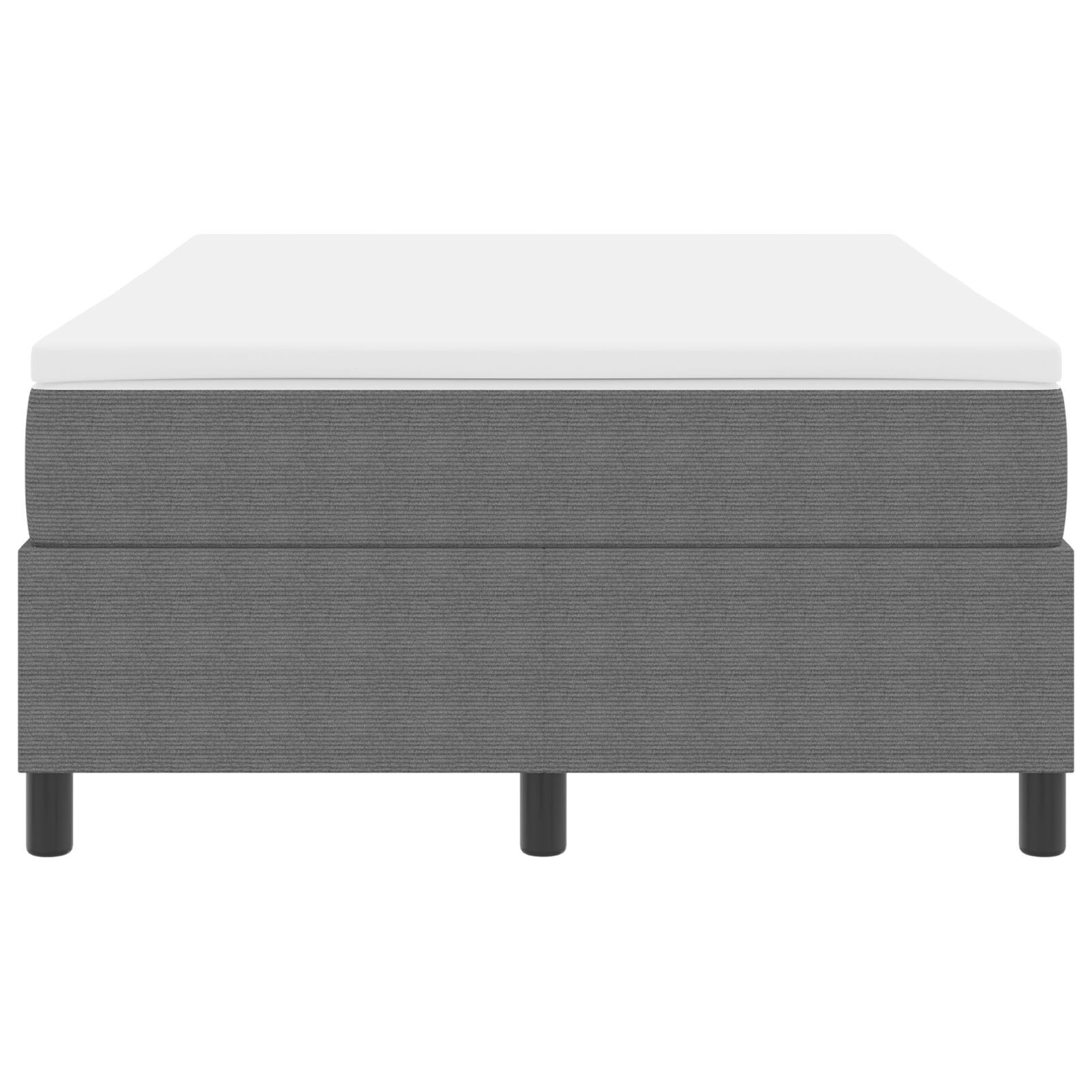 vidaXL Pat cu arcuri Gri deschis și Alb 203 x 120 x 60 cm vidaXL Pat cu arcuri Gri deschis și Alb 203 x 120 x 60 cm