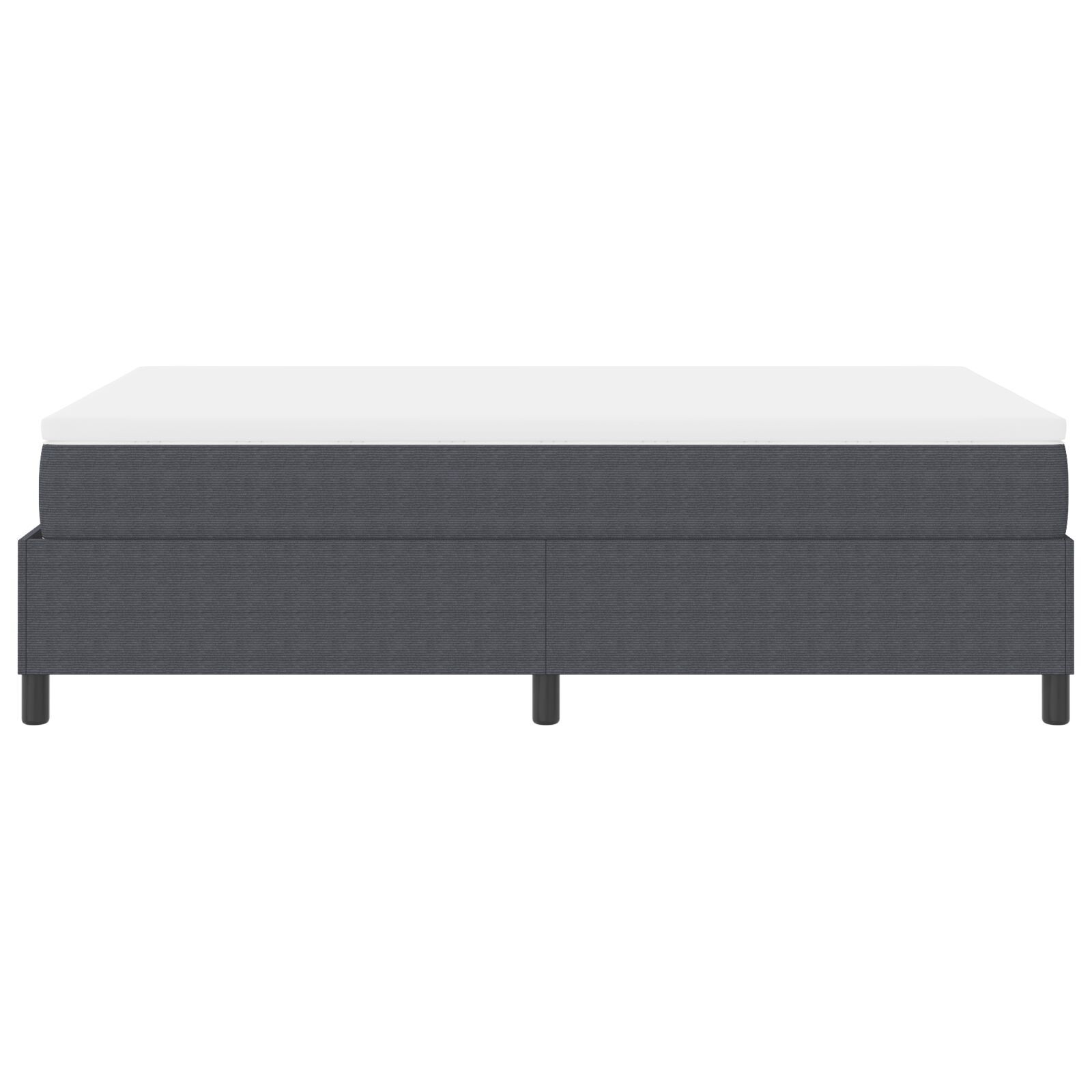 vidaXL Pat cu arcuri Gri închis și Alb 203 x 120 x 60 cm vidaXL Pat cu arcuri Gri închis și Alb 203 x 120 x 60 cm