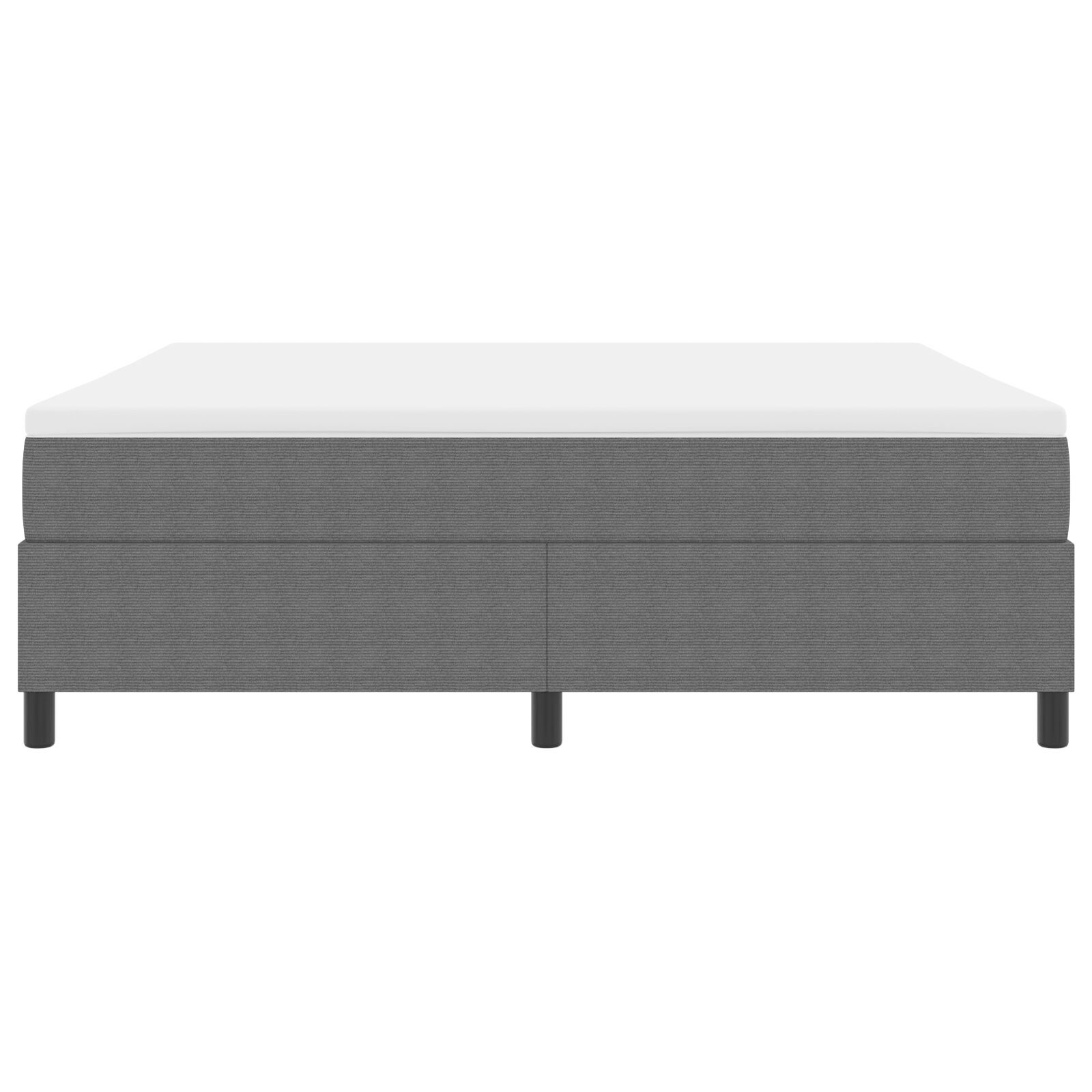 vidaXL Pat cu arcuri Gri deschis și alb. 203 x 180 x 60 cm vidaXL Pat cu arcuri Gri deschis și alb. 203 x 180 x 60 cm