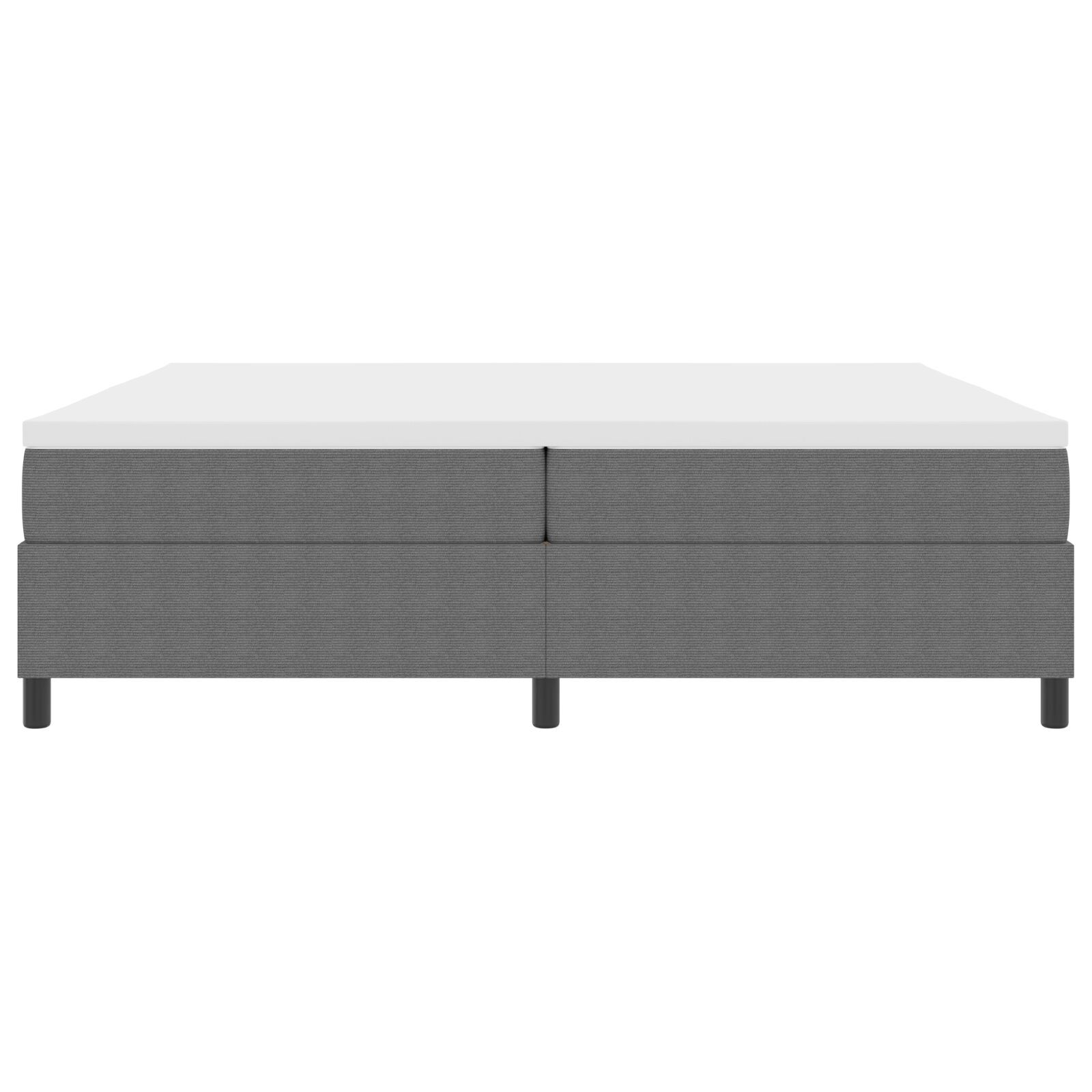 vidaXL Pat cu arcuri Gri deschis și alb. 203 x 200 x 60 cm vidaXL Pat cu arcuri Gri deschis și alb. 203 x 200 x 60 cm