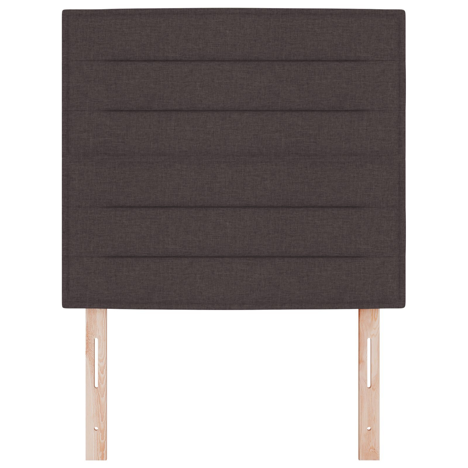 vidaXL Tăblie cap cu headboard Manual Maro închis 90 cm țesătură