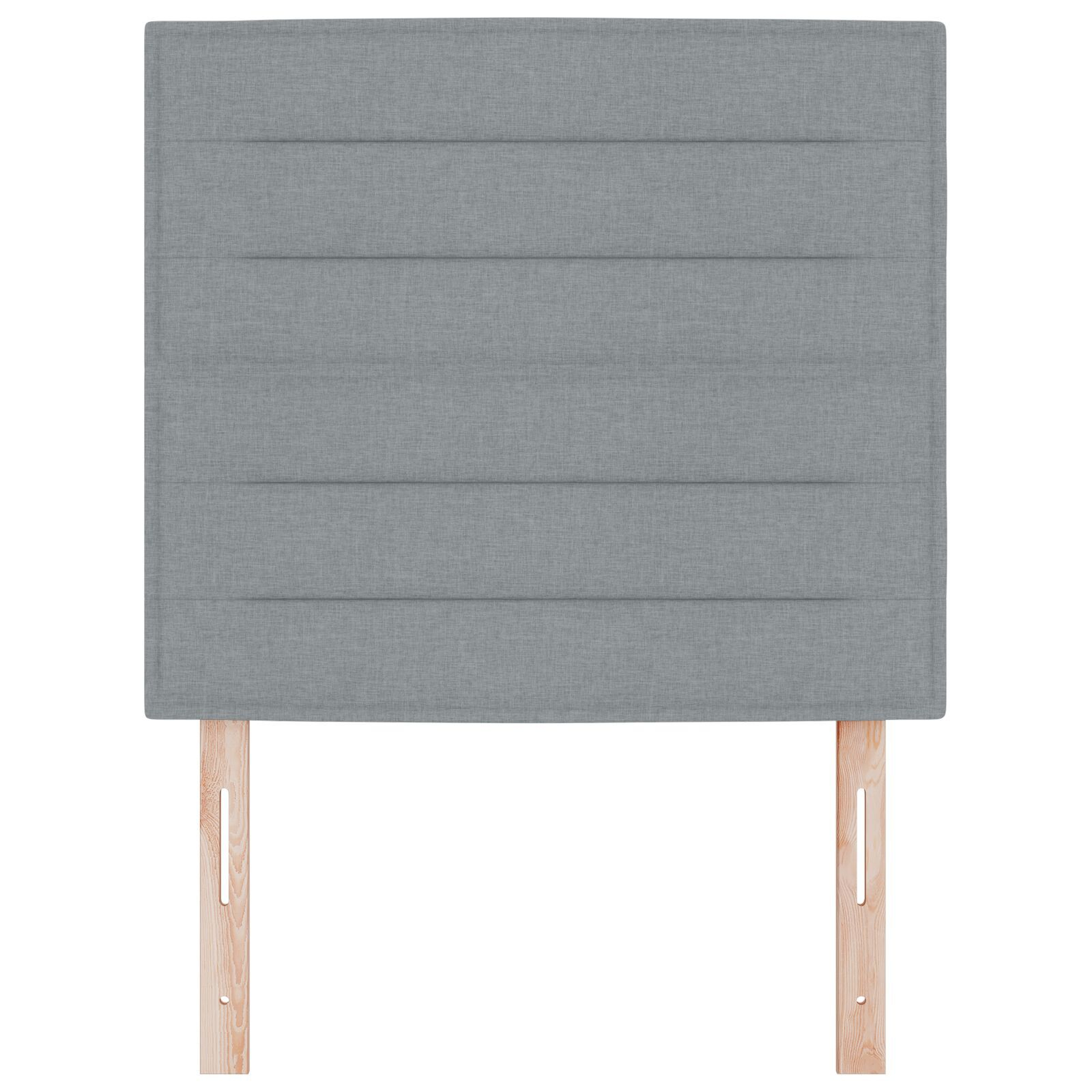 vidaXL Tăblie cap cu headboard Manual Gri deschis 100 cm țesătură
