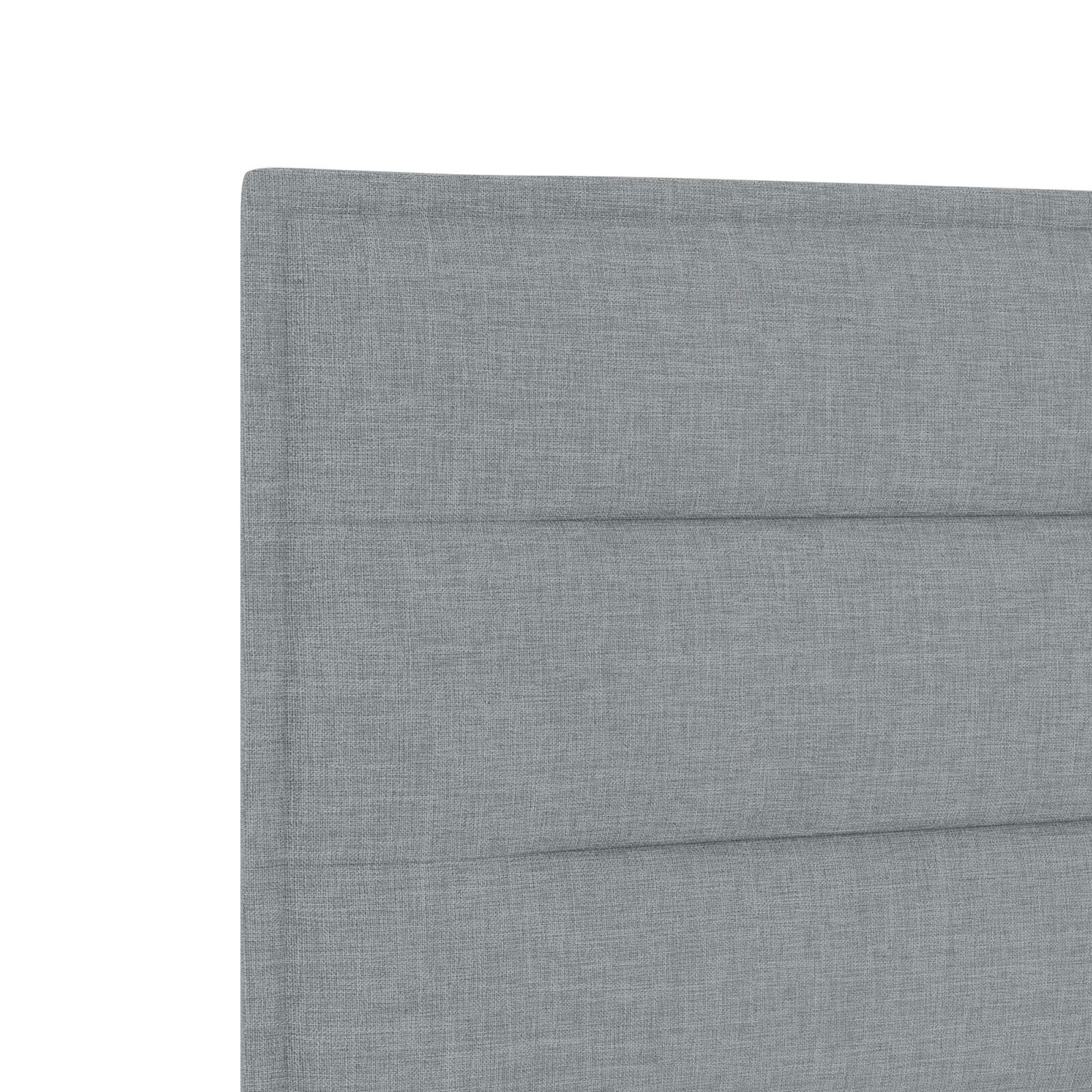 vidaXL Tăblie cap cu headboard Manual Gri deschis 100 cm țesătură