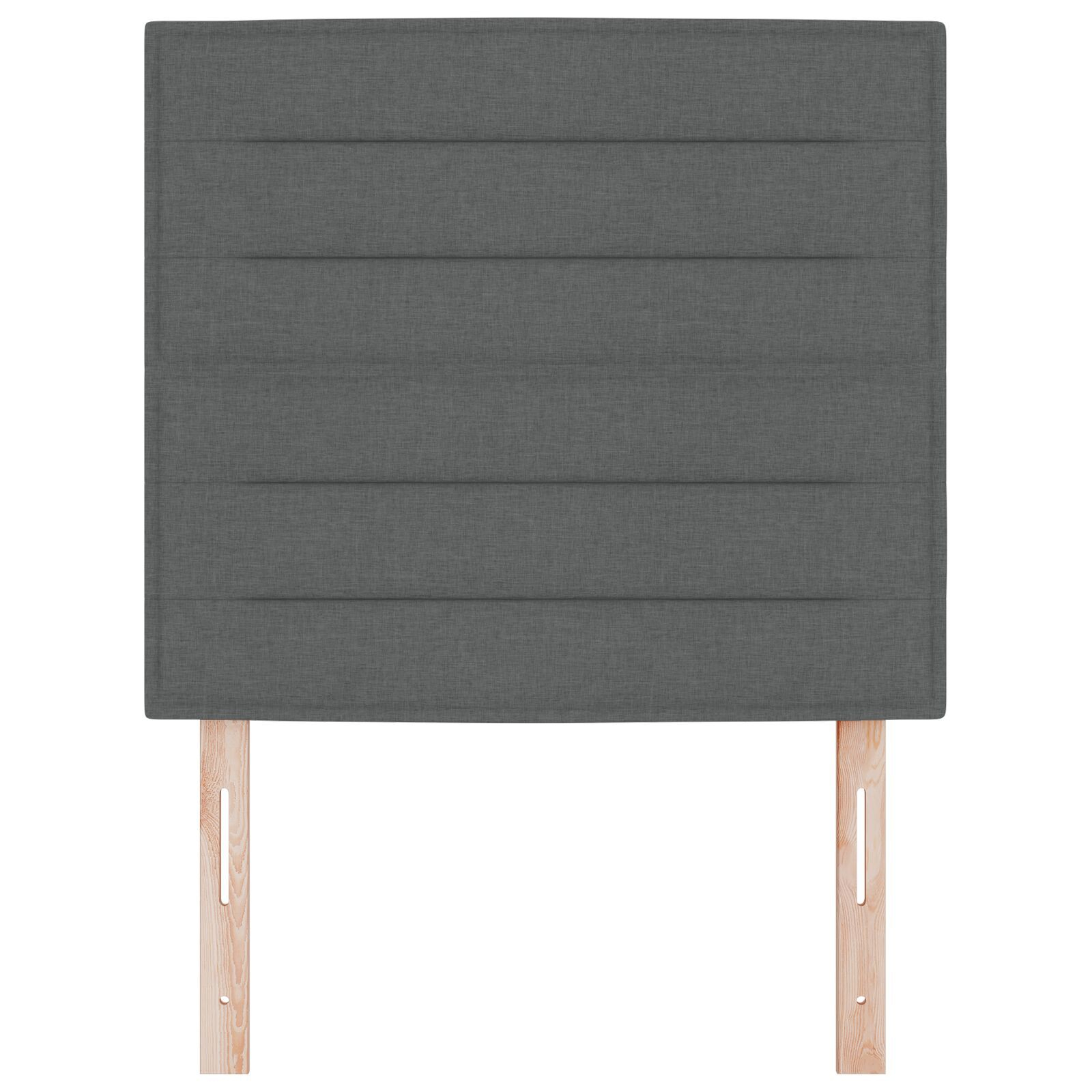 vidaXL Tăblie cap cu headboard Manual Gri închis 100 cm țesătură