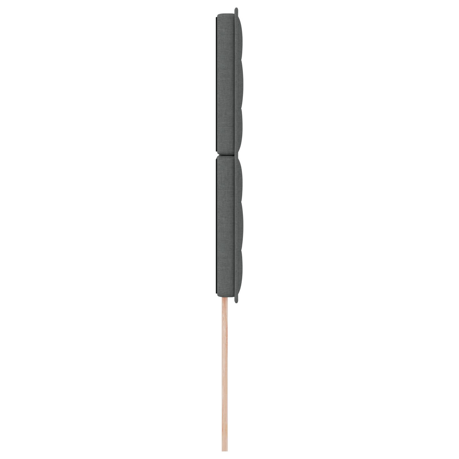 vidaXL Tăblie cap cu headboard Manual Gri închis 100 cm țesătură