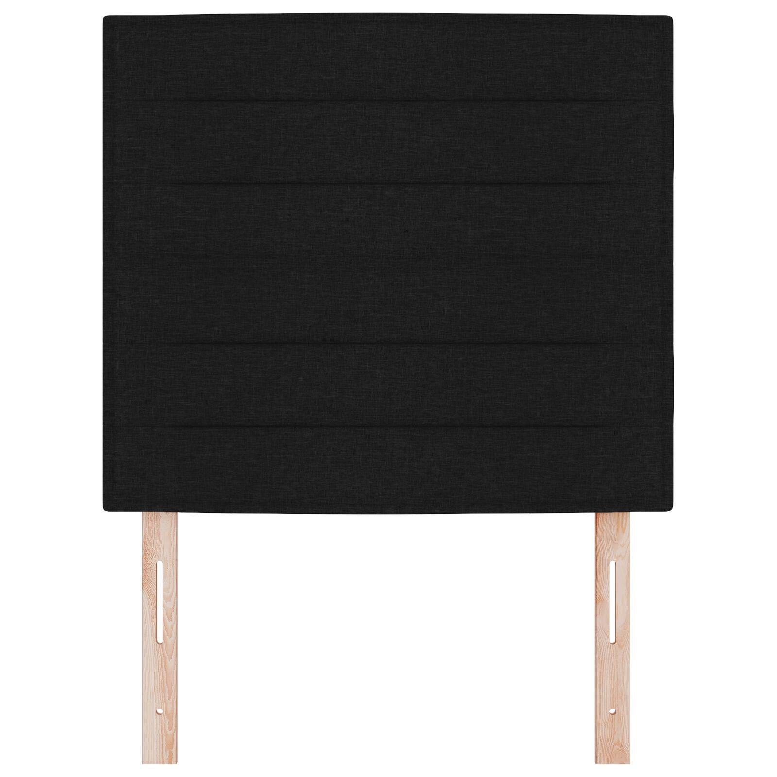 vidaXL Tăblie cap cu headboard Manual Negru 100 cm țesătură
