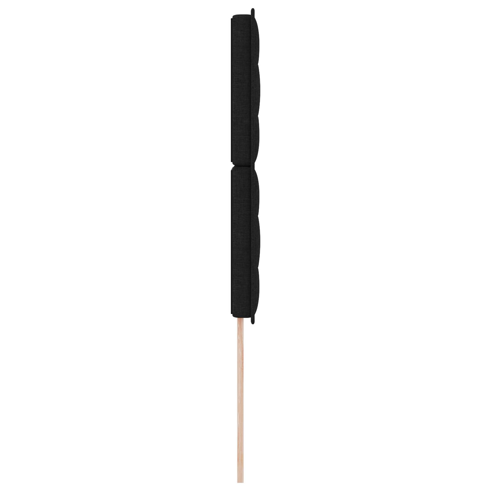 vidaXL Tăblie cap cu headboard Manual Negru 100 cm țesătură