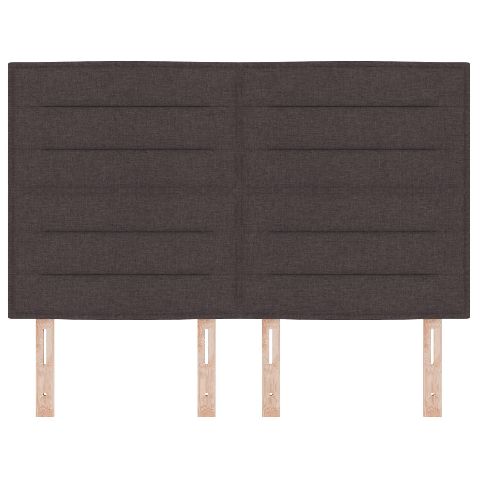 vidaXL Tăblie cap cu headboard Manual Maro închis 160 cm țesătură