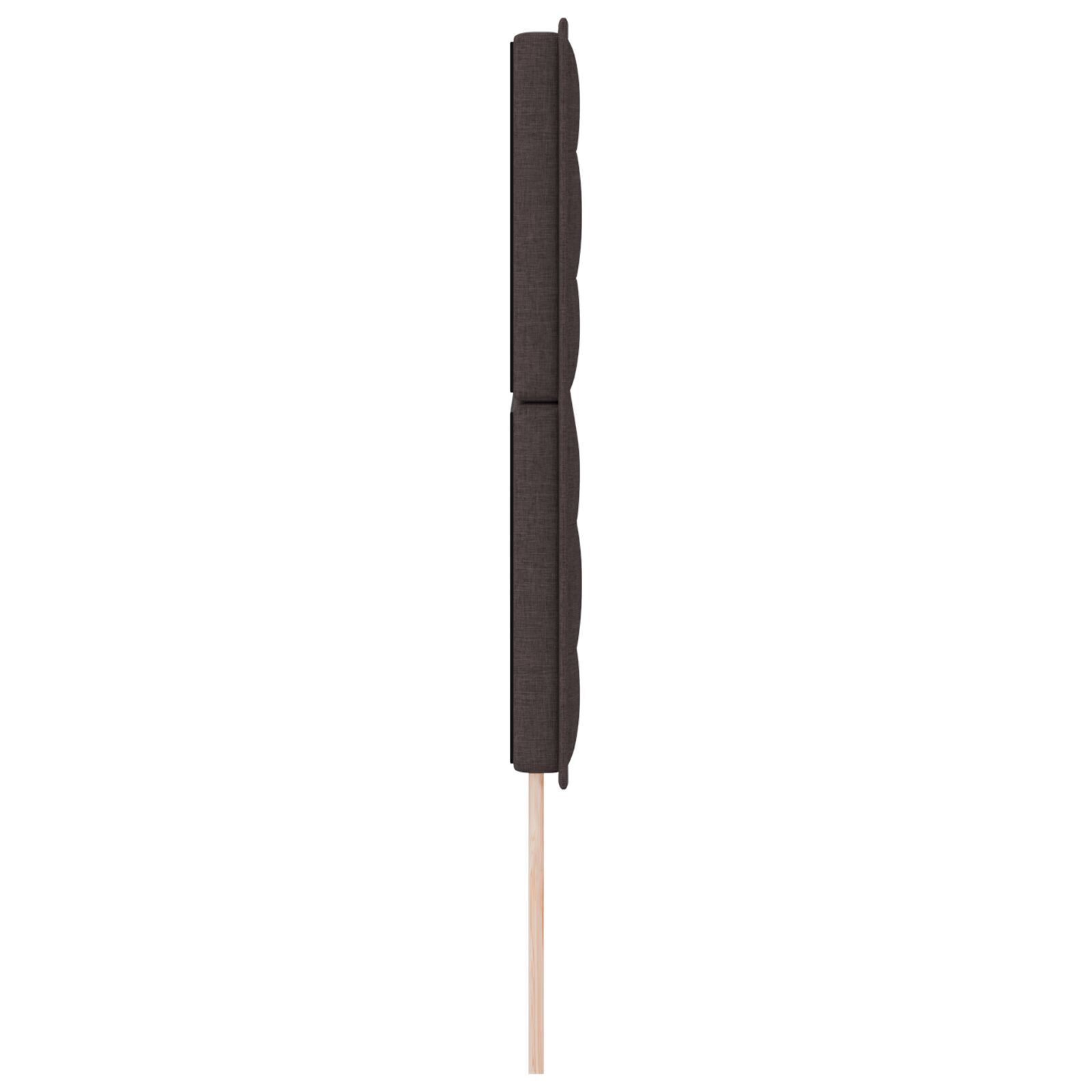vidaXL Tăblie cap cu headboard Manual Maro închis 160 cm țesătură