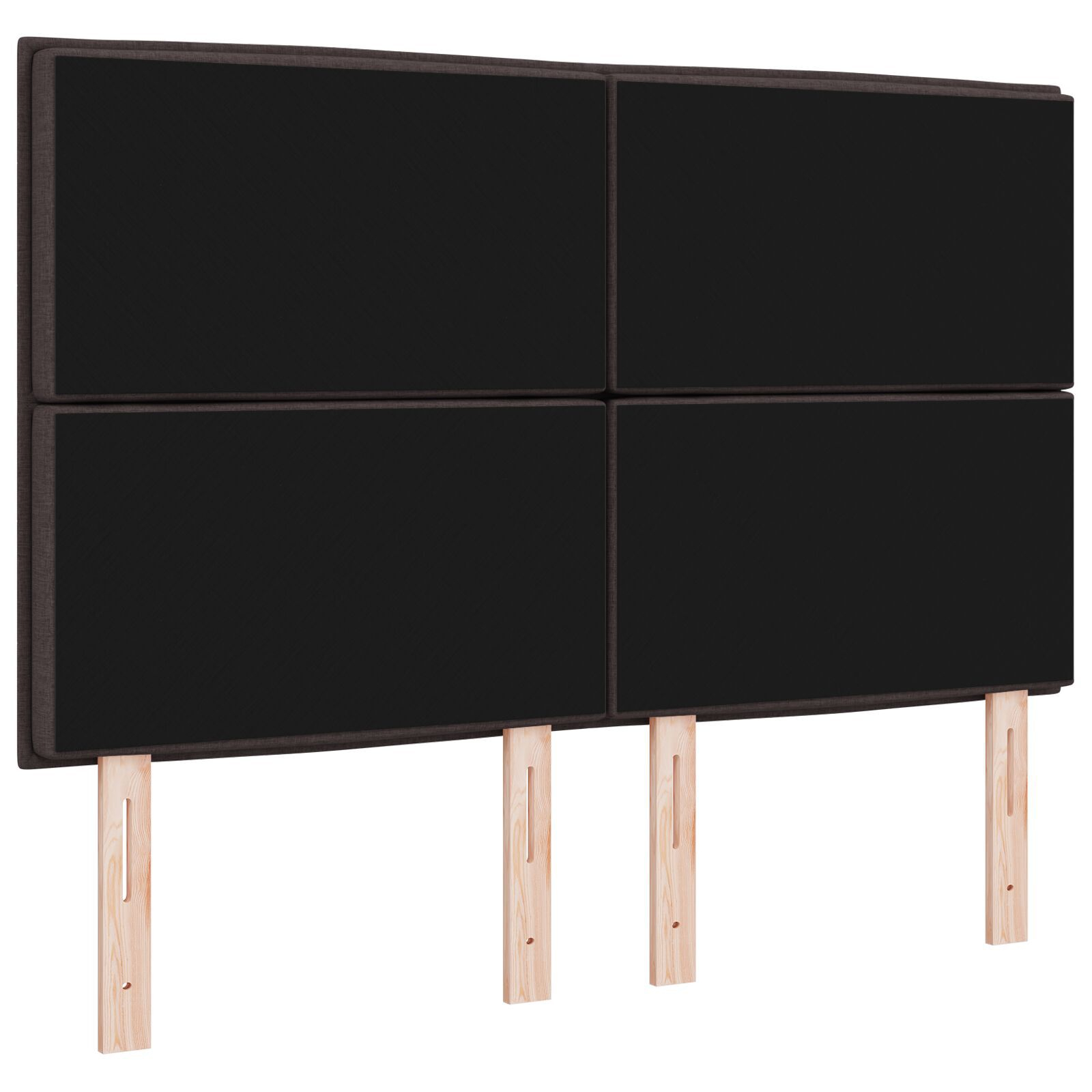 vidaXL Tăblie cap cu headboard Manual Maro închis 160 cm țesătură