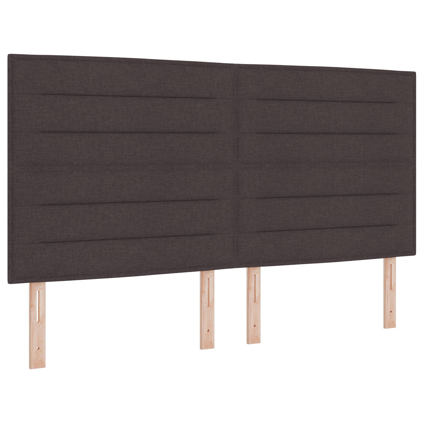 vidaXL Tăblie cap cu headboard Manual Maro închis 180 cm țesătură
