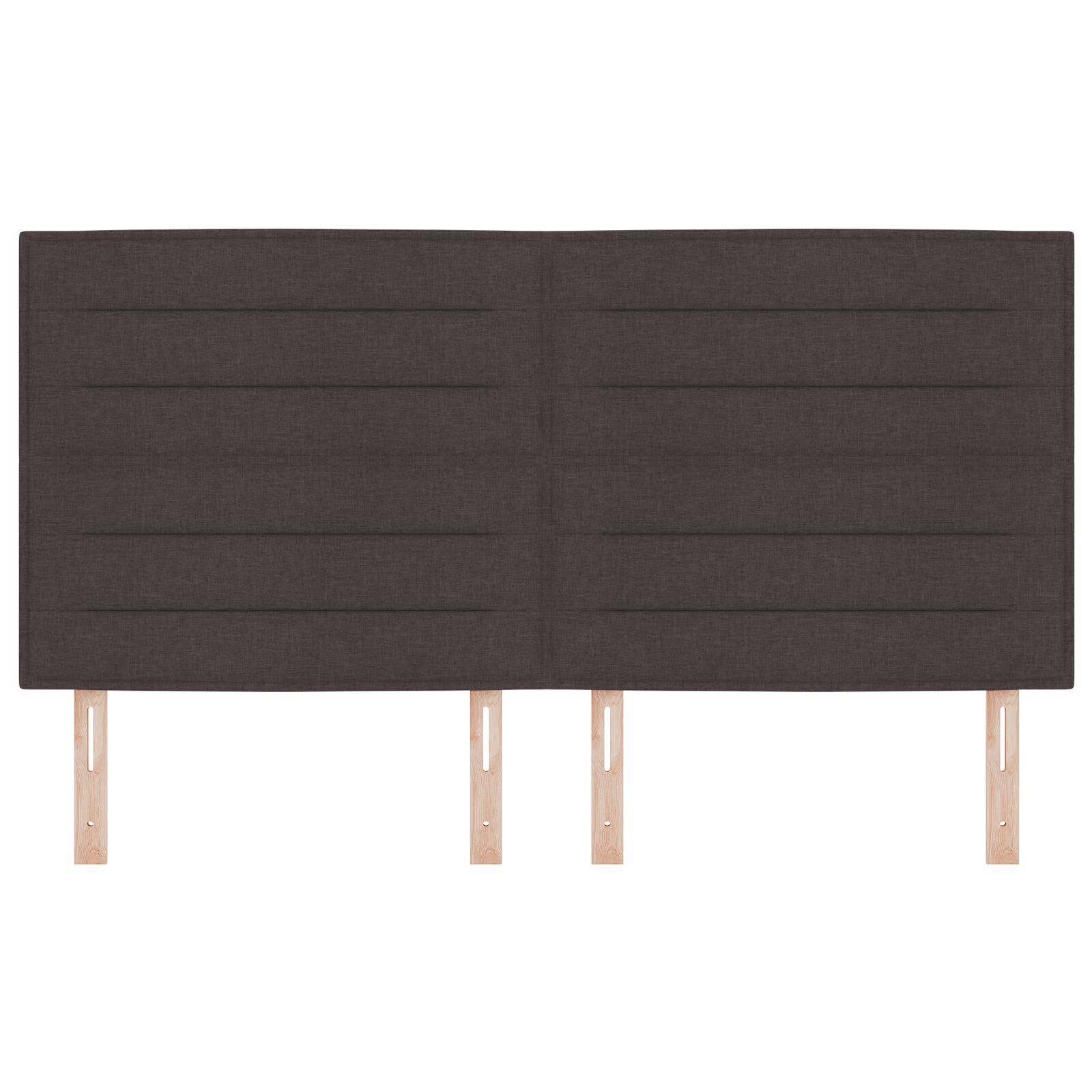 vidaXL Tăblie cap cu headboard Manual Maro închis 180 cm țesătură