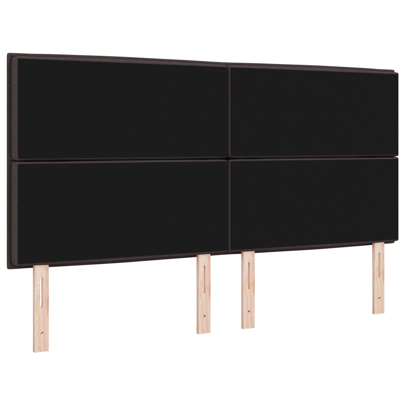 vidaXL Tăblie cap cu headboard Manual Maro închis 180 cm țesătură