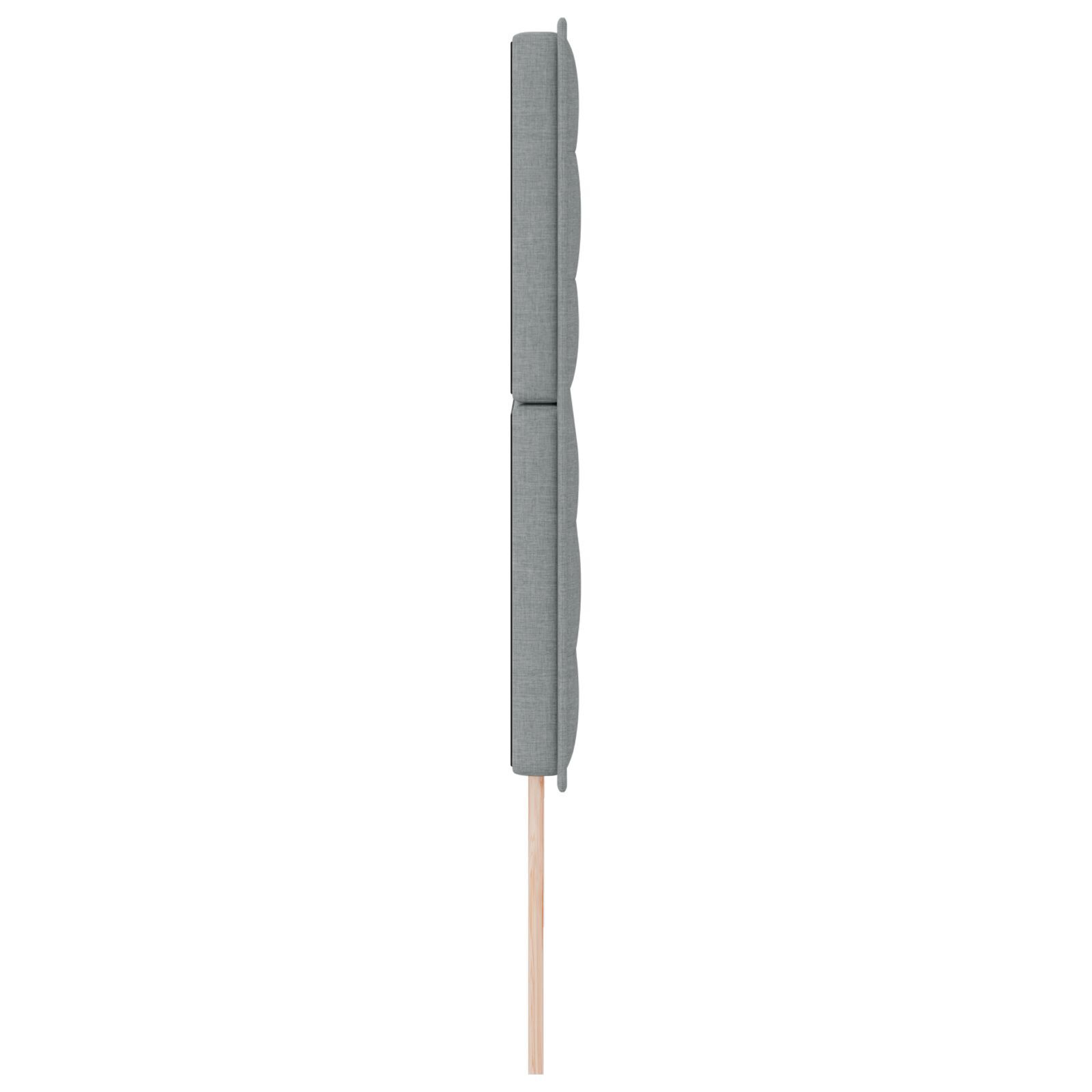 vidaXL Tăblie cap cu headboard Manual Gri deschis 200 cm țesătură