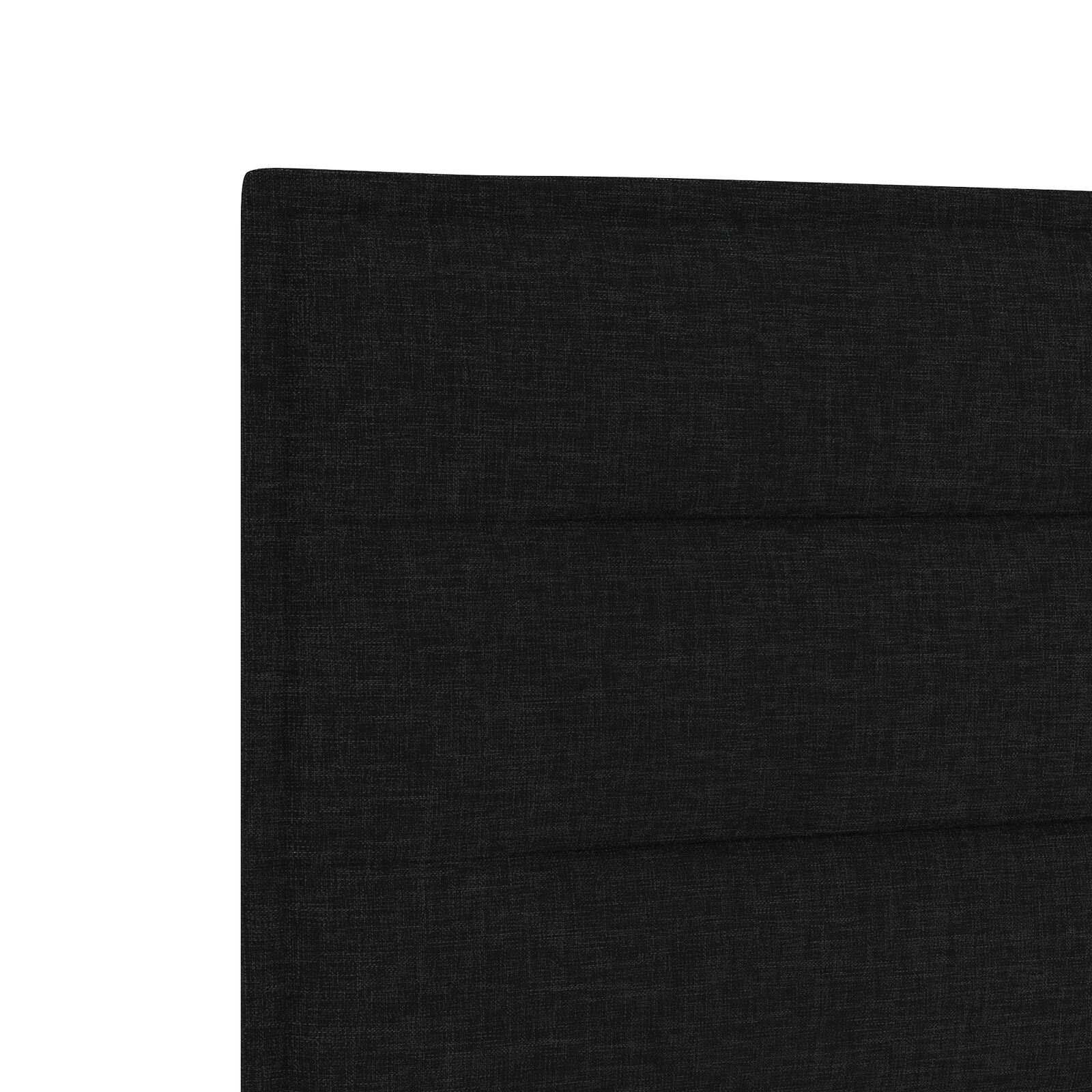vidaXL Tăblie cap cu headboard Manual Negru 200 cm țesătură