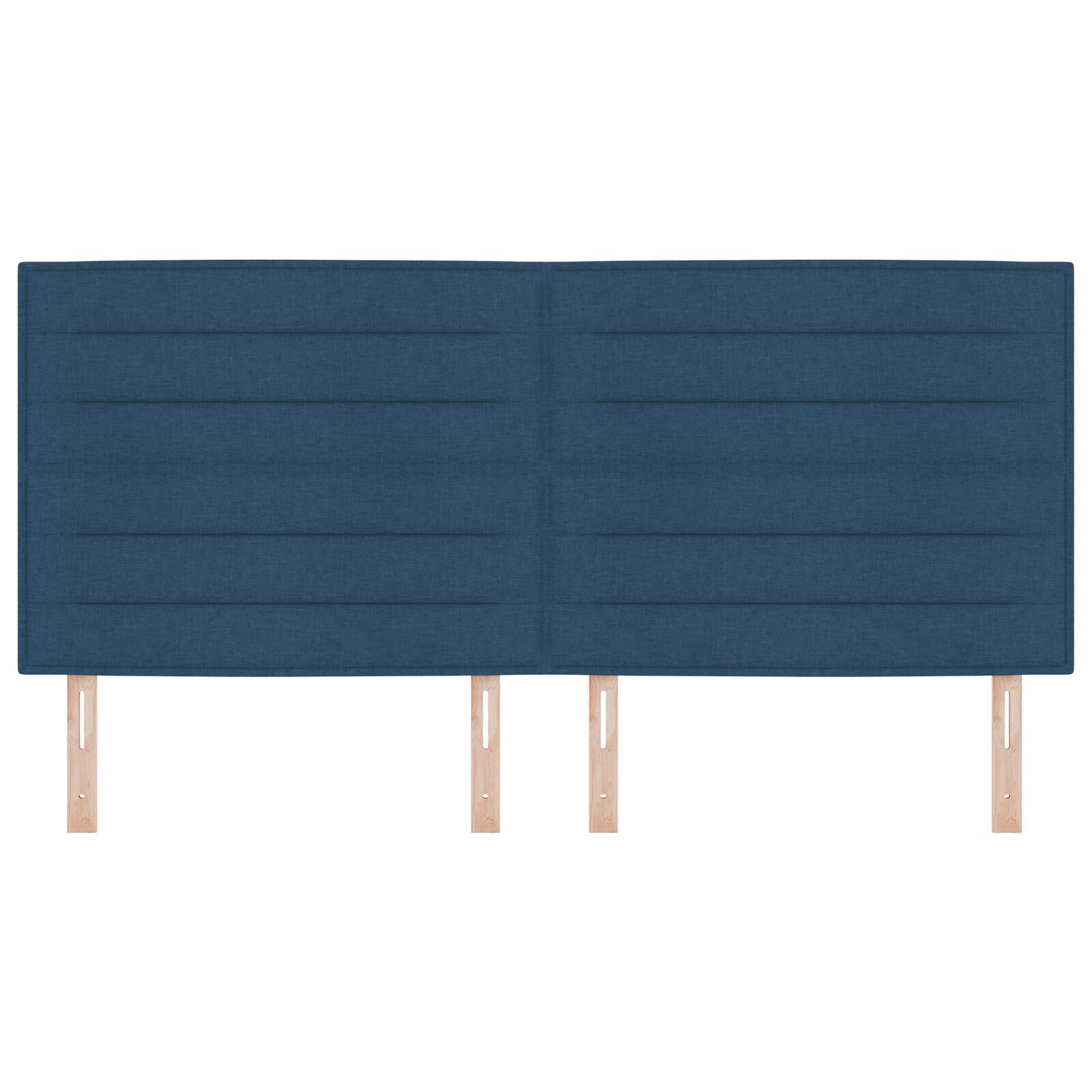 vidaXL Tăblie cap cu headboard Manual albastru 200 cm țesătură
